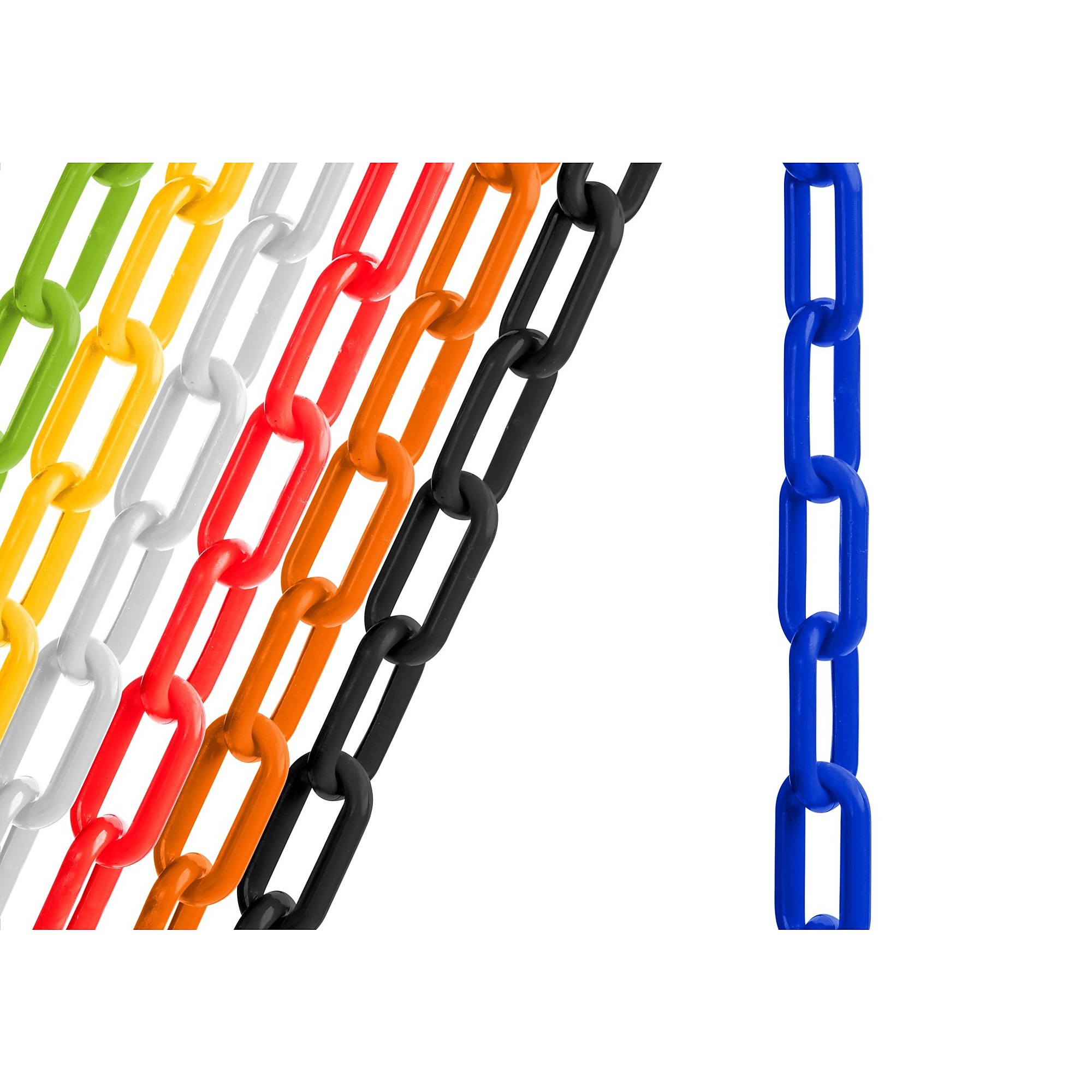 US Weight, 2in. Plastic Chain - Blue - 10ft. bag with S-hooks, Model# U2310BLU