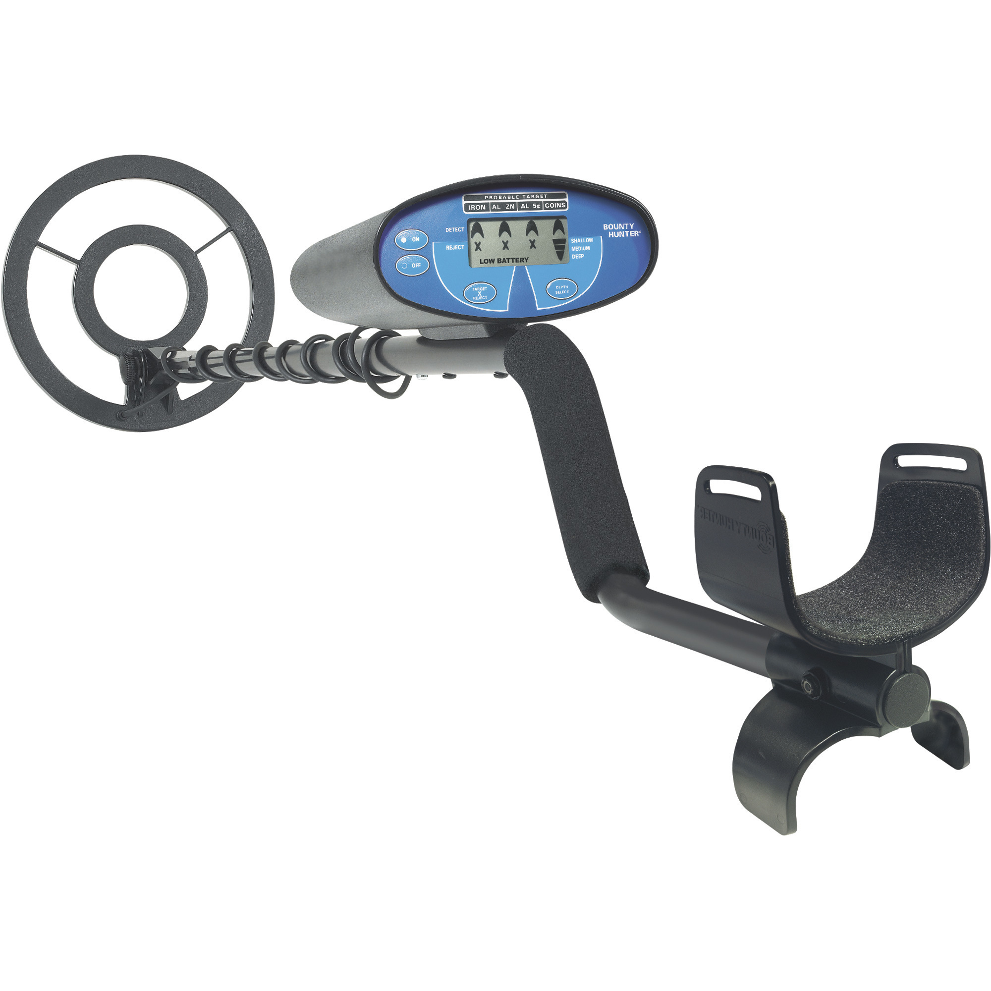 Bounty Hunter Quick Silver Metal Detector with Pinpointer — Model