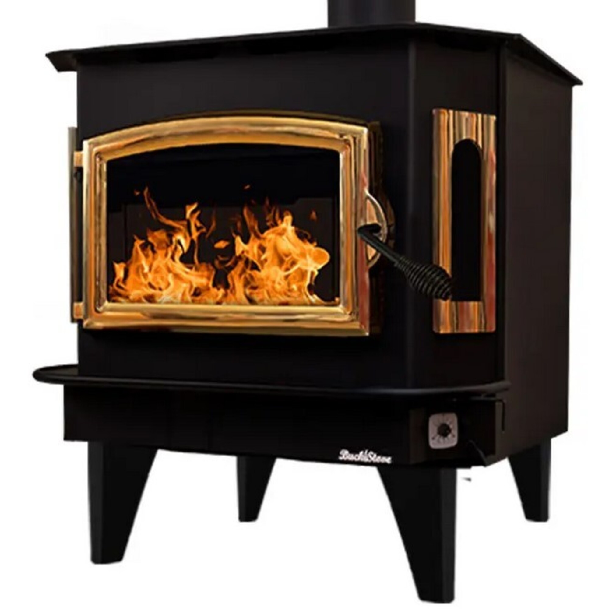Buck, Wood Stove with Gold Door and Blower, Heat Output 59500 Btu/hour