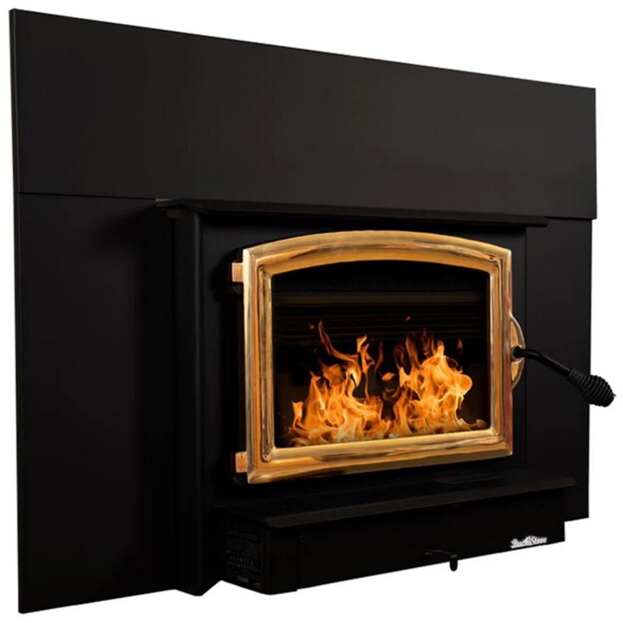 Buck, Wood Burning Insert with Gold Door and Blower, Heat Output 52400 ...