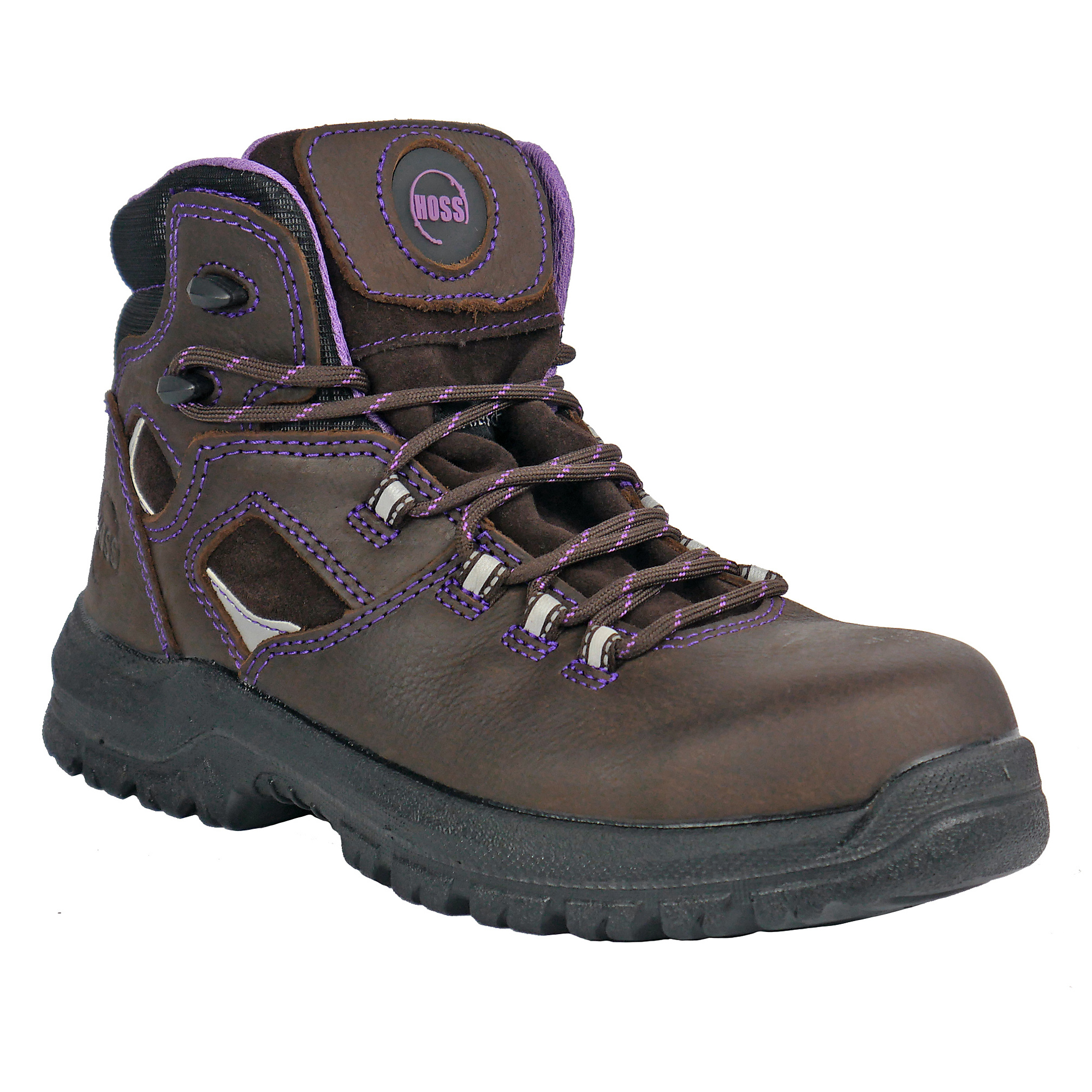 HOSS Composite Toe, Leather Upper, Reflective Lace Loop