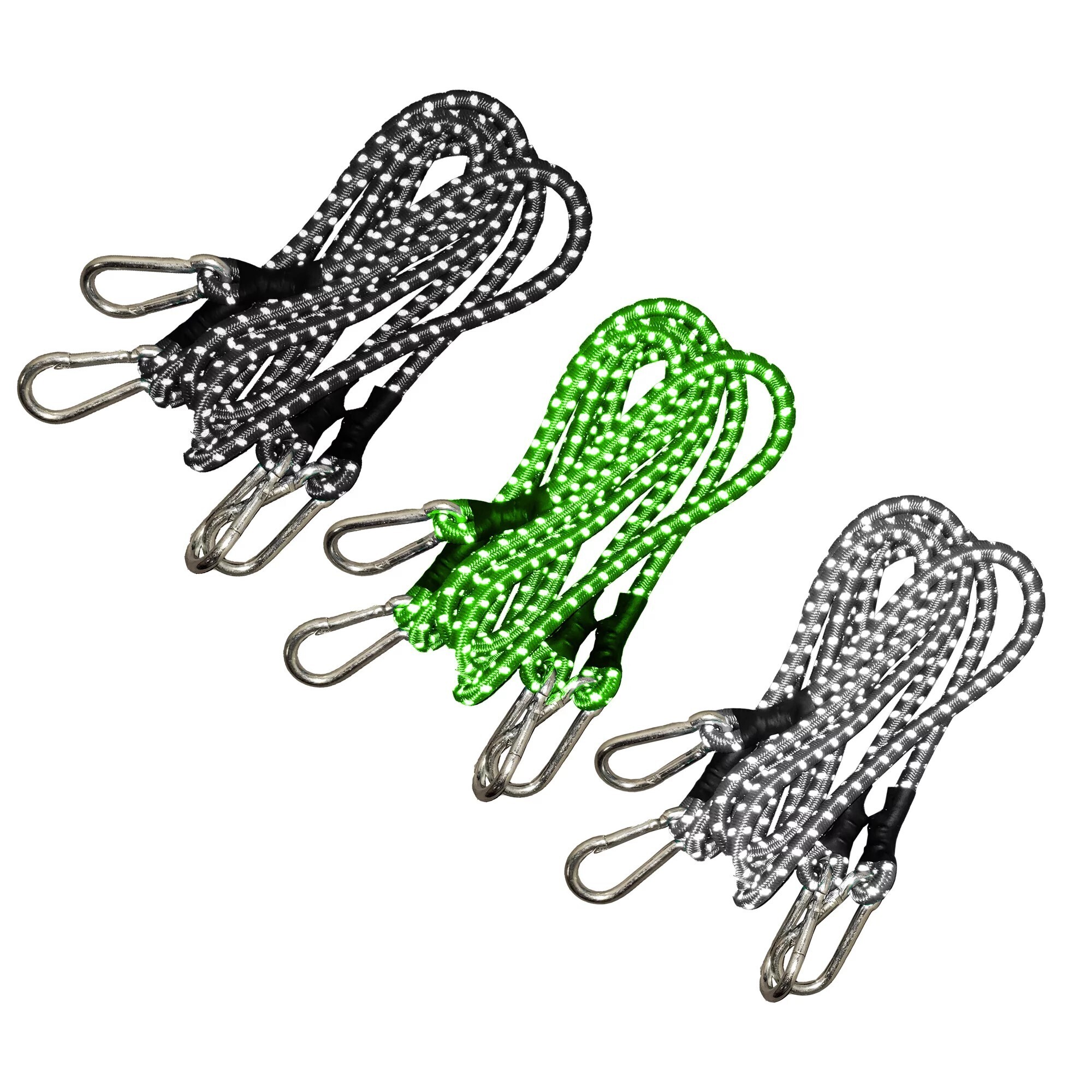 Kuma, Assort. Carabiner Bungee 6pk, 18in. - 48in., Straps (qty.) 6 Model# GA183048-R