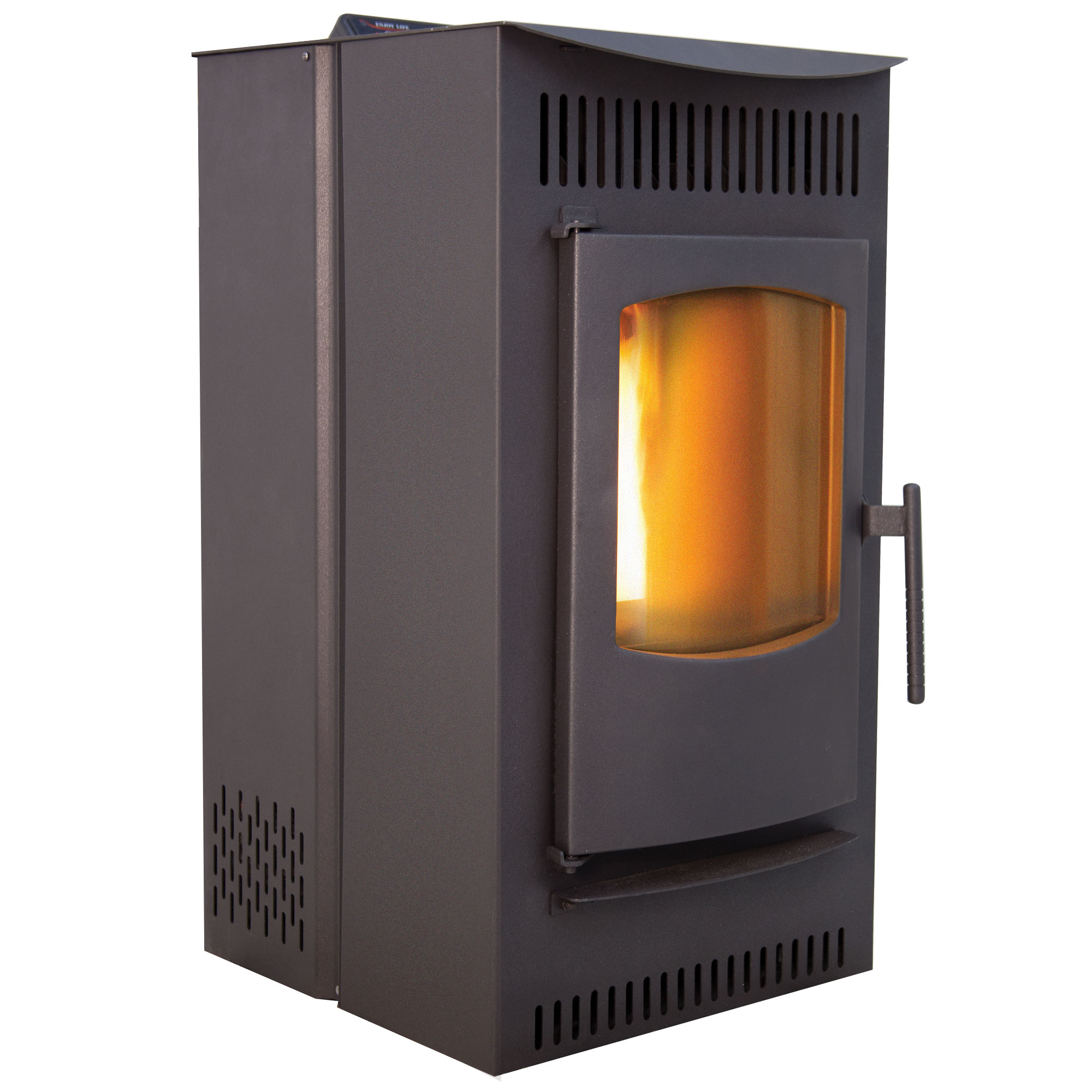 Castle, Serenity Pellet Stove 1500 sq.ft. Heat Capability, Heat Output 12808 Btu/hour, Heating Capability 1500 ft², Color Family Black, Model# 41278