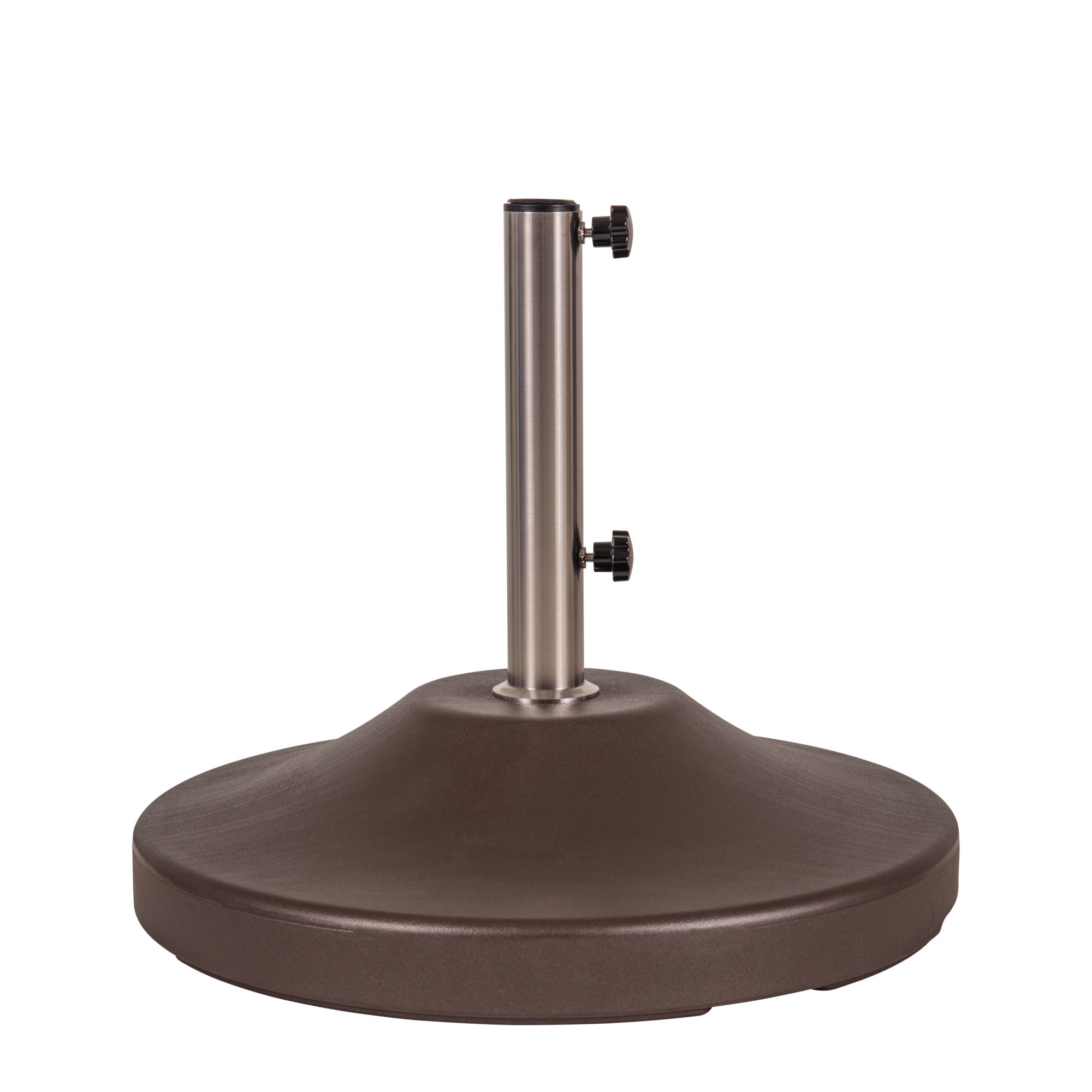 US Weight, Fillabe Free Standing Umbrella Base (Bronze), Shape Round, Model# FUB120BZE