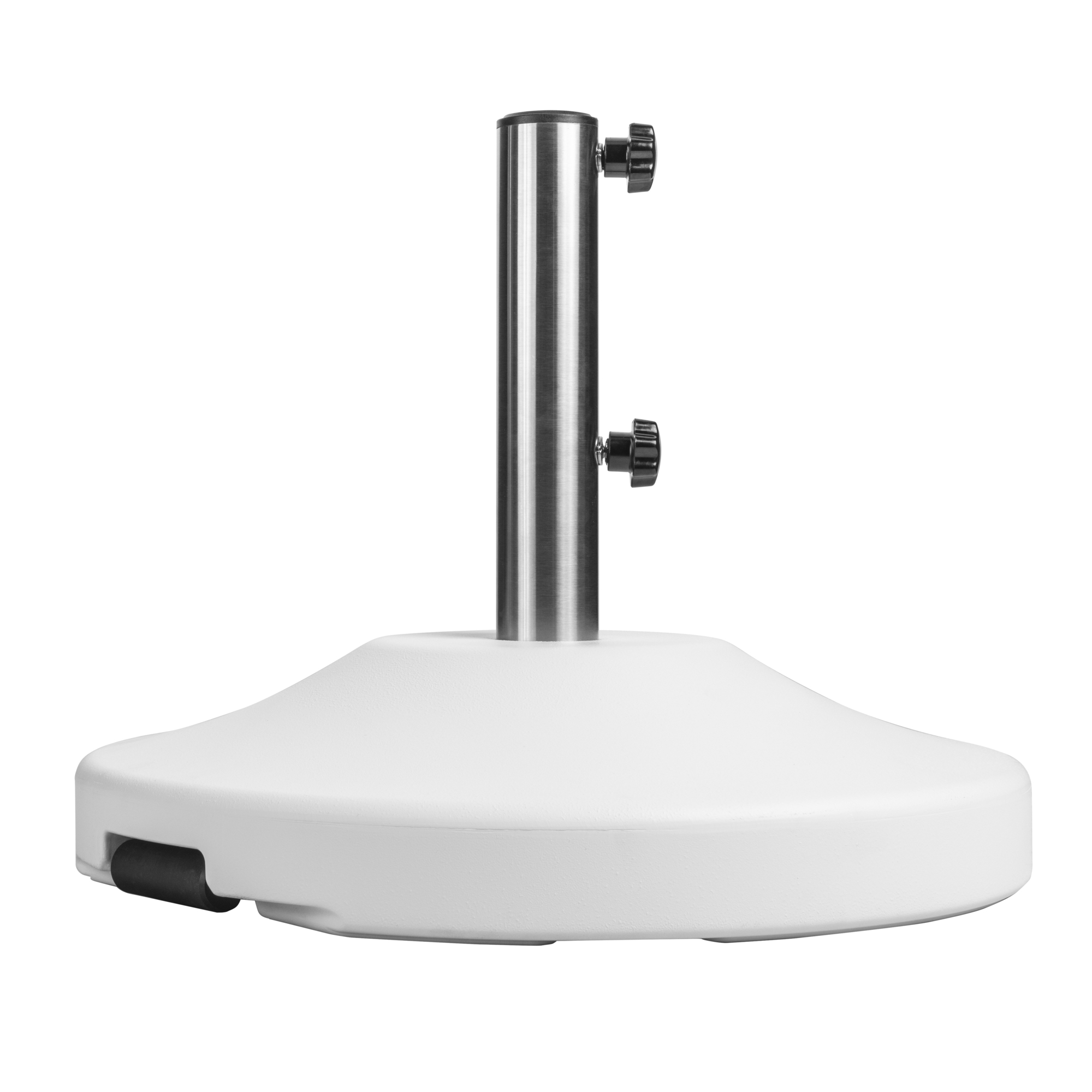 US Weight, Fillable Free Standing Umbrella Base (White), Shape Round, Model# FUB80WE