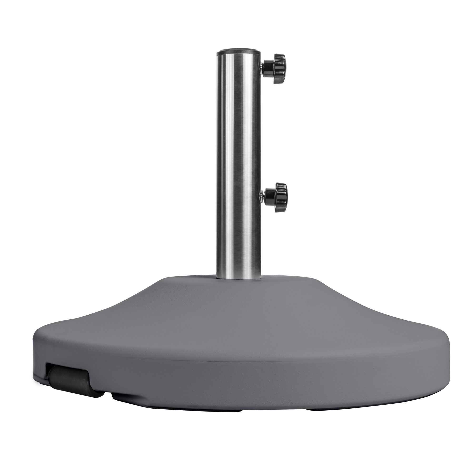 US Weight, Fillable Free Standing Umbrella Base (Grey), Shape Round, Model# FUB80GE