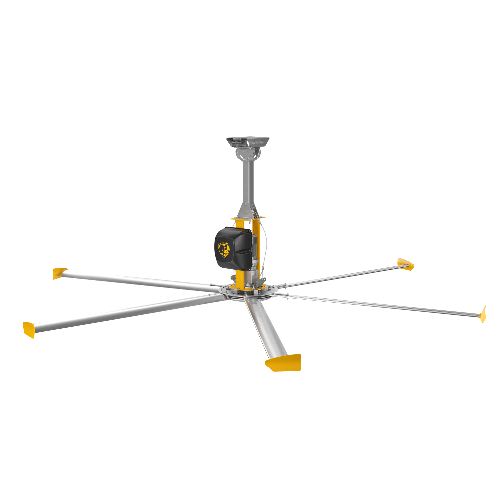 Big Ass Fans, Big Ass Fans, Industrial Ceiling Fan, Fan Diameter 168 in, 100-120V/1Ph, Fan Blade Span 60+, Model #F-SH3-1401S34