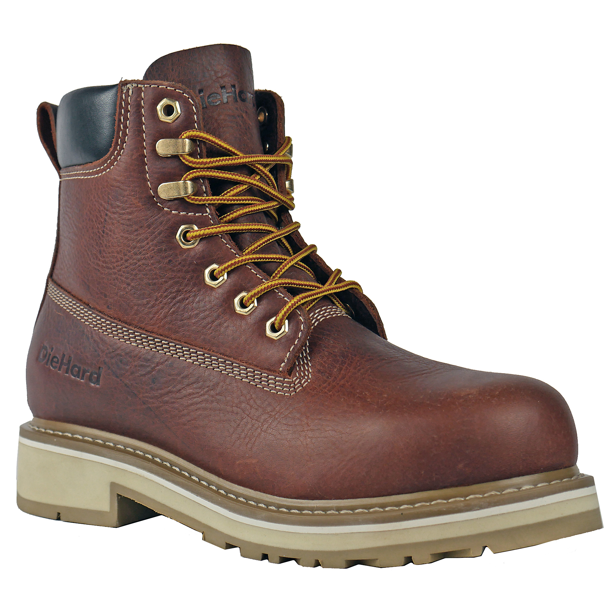 DieHard USA Leather Upper,Composite Toe,Cushion Footbed