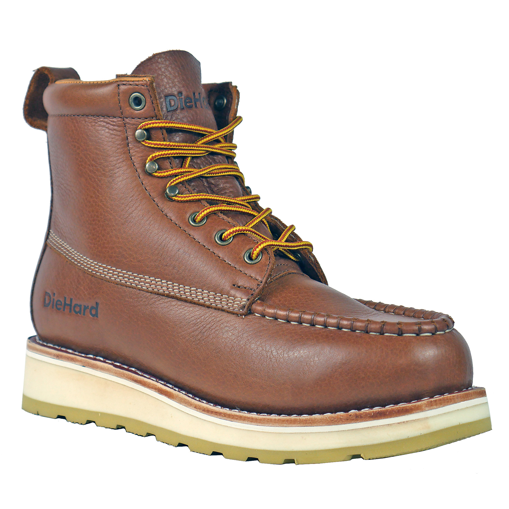 DieHard 6 Inch USA Leather Upper, Cushion Insole, Pull Tab