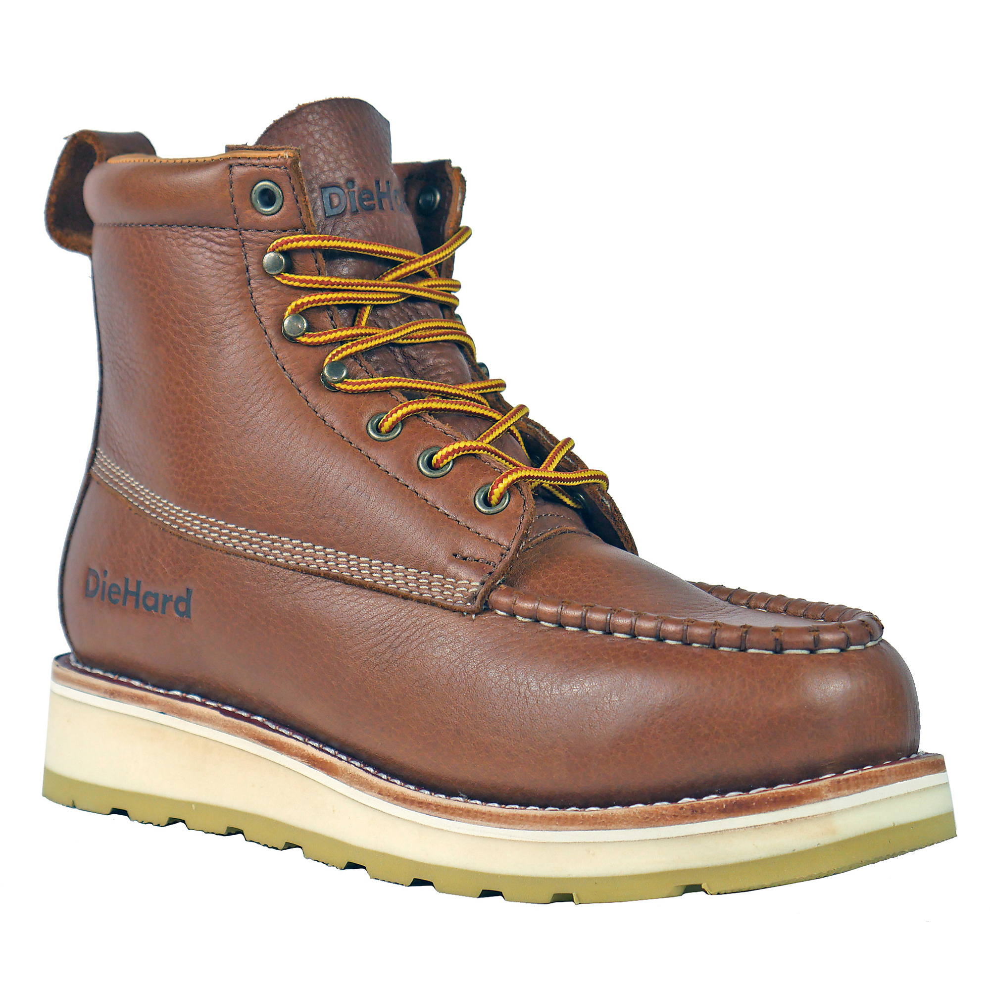 Brown Diehard Work Boots Inch DieHard Men's SureTrack Leather Soft