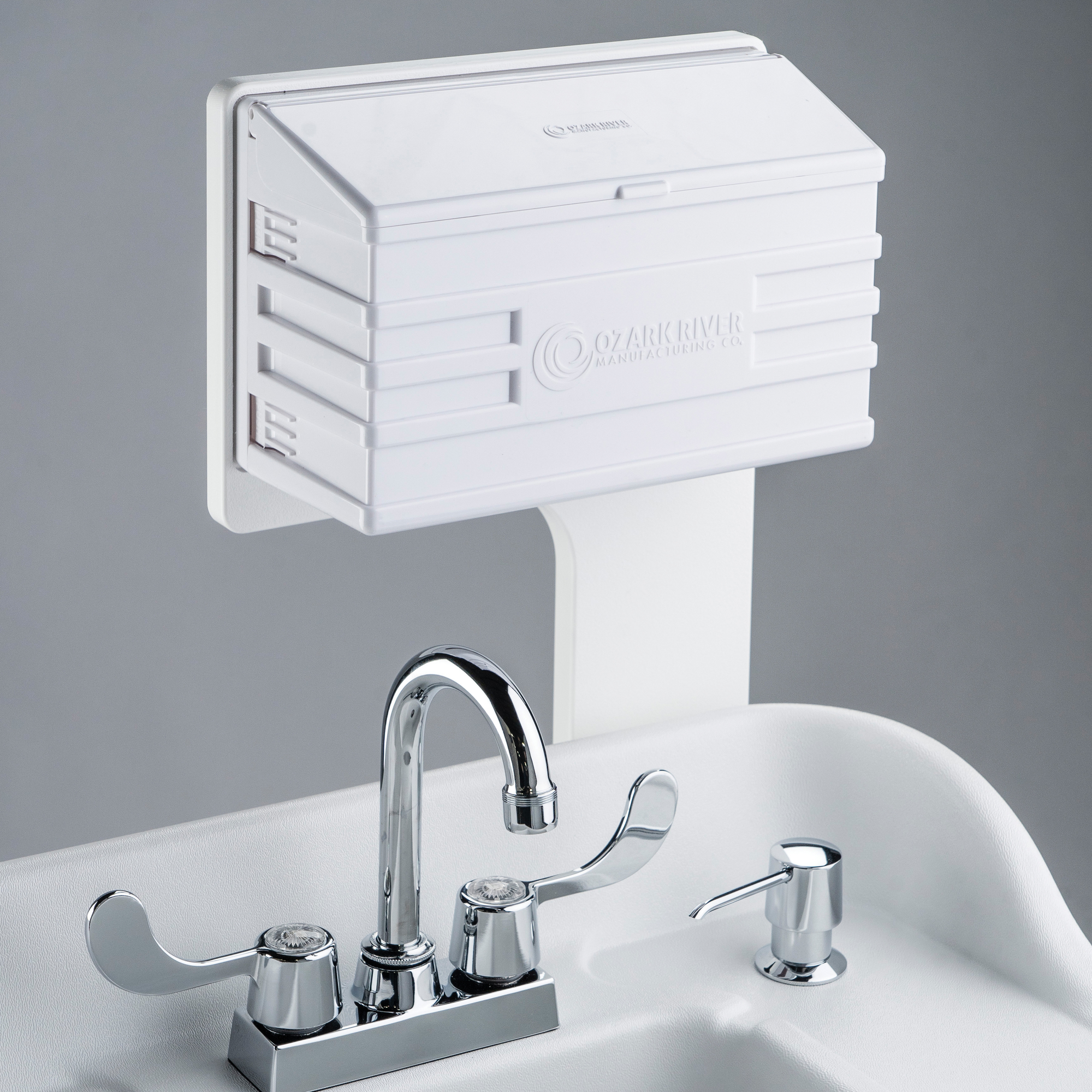 Ozark River Holdings, LLC, M-Fold Towel Dispenser, Model# M-Fold Towel Dispenser