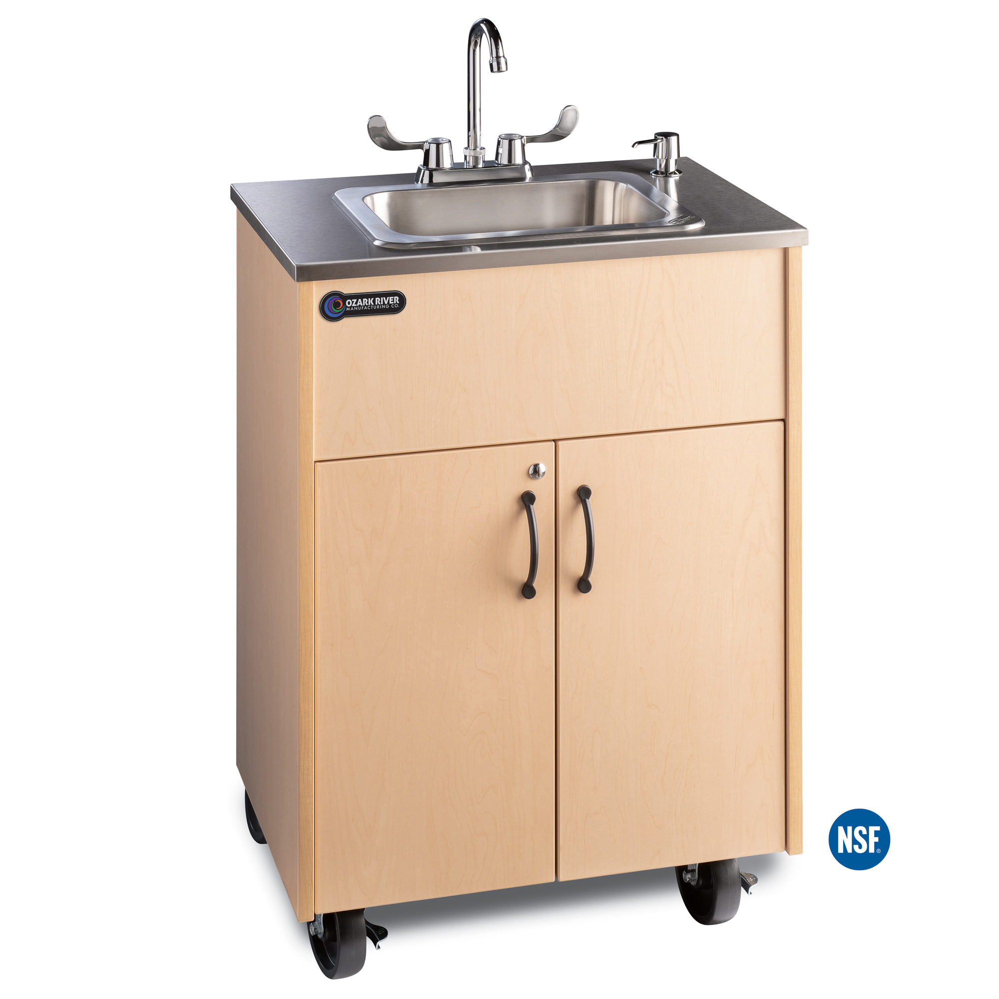 Ozark River Holdings, LLC, Portable sink, hot cold, Steel top/deep ...