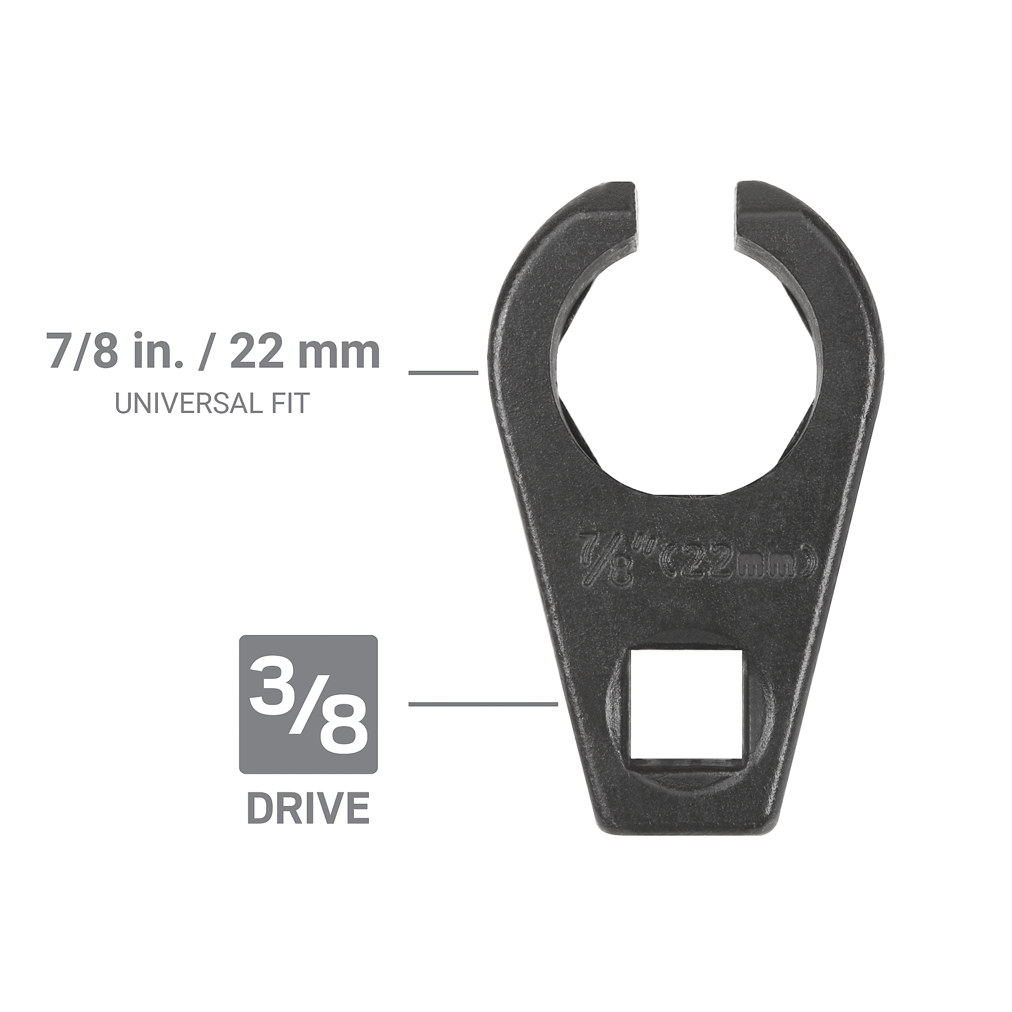Tekton, 3/8in. Drive x 7/8in. Offset Oxygen Sensor Socket