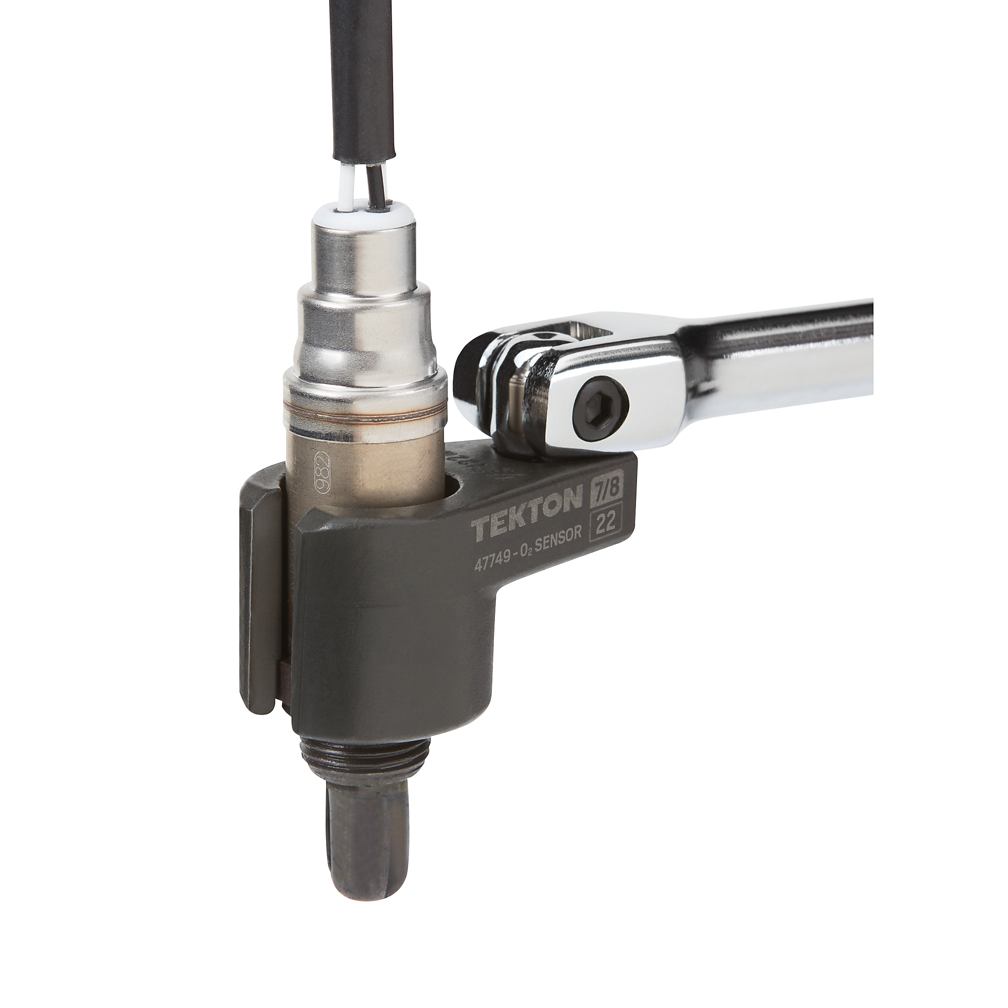 ℕ Tekton, 3/8in. Drive x 7/8in. Offset Oxygen Sensor Socket