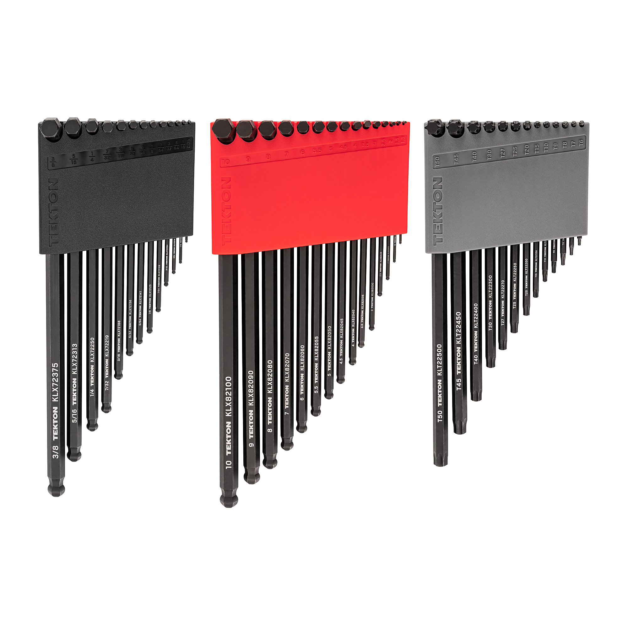 Tekton 41-Pc. Ball End Hex and Star L-Key Set with Holder, Model# KEY91002