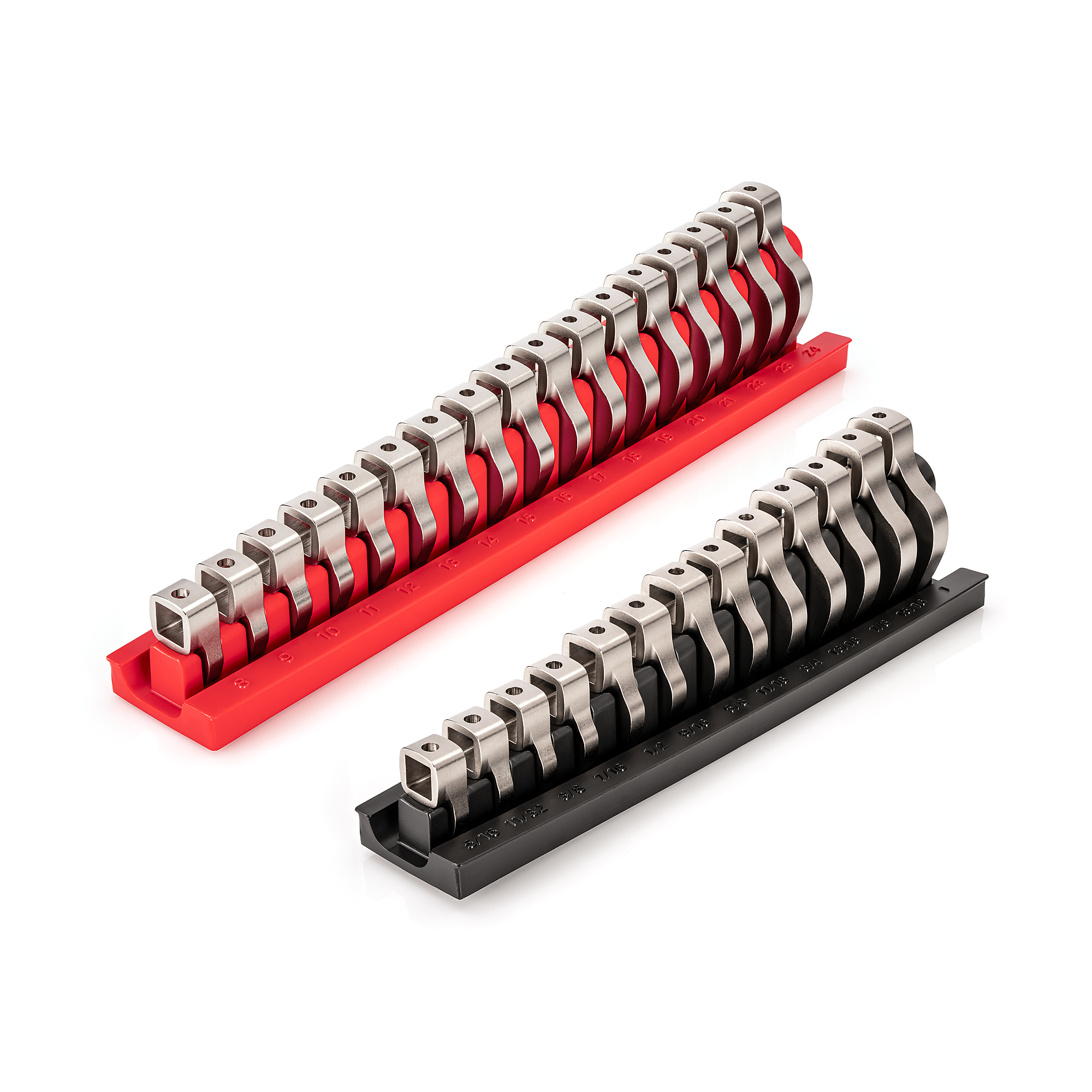 Tekton, 30pc 3/8in. Drive Crowfoot Wrench Set with Racks, Model