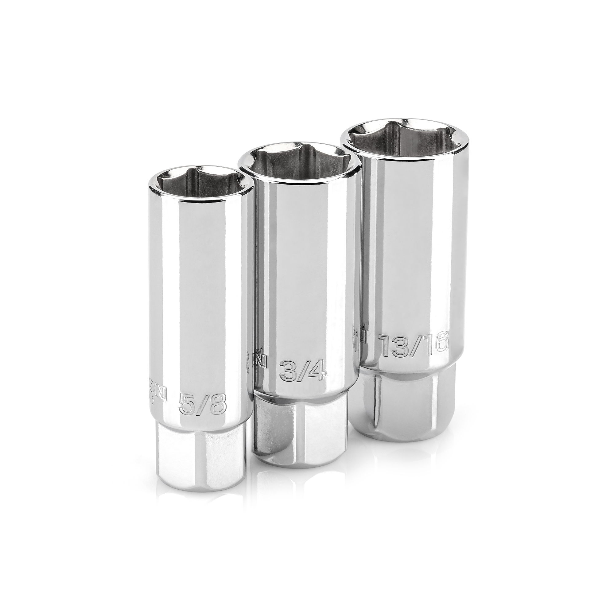 TEKTON 3/8 Inch Drive Spark Plug Socket Set, 3-Piece (5/8, 3/4, 13/16 in.) | SHD91003