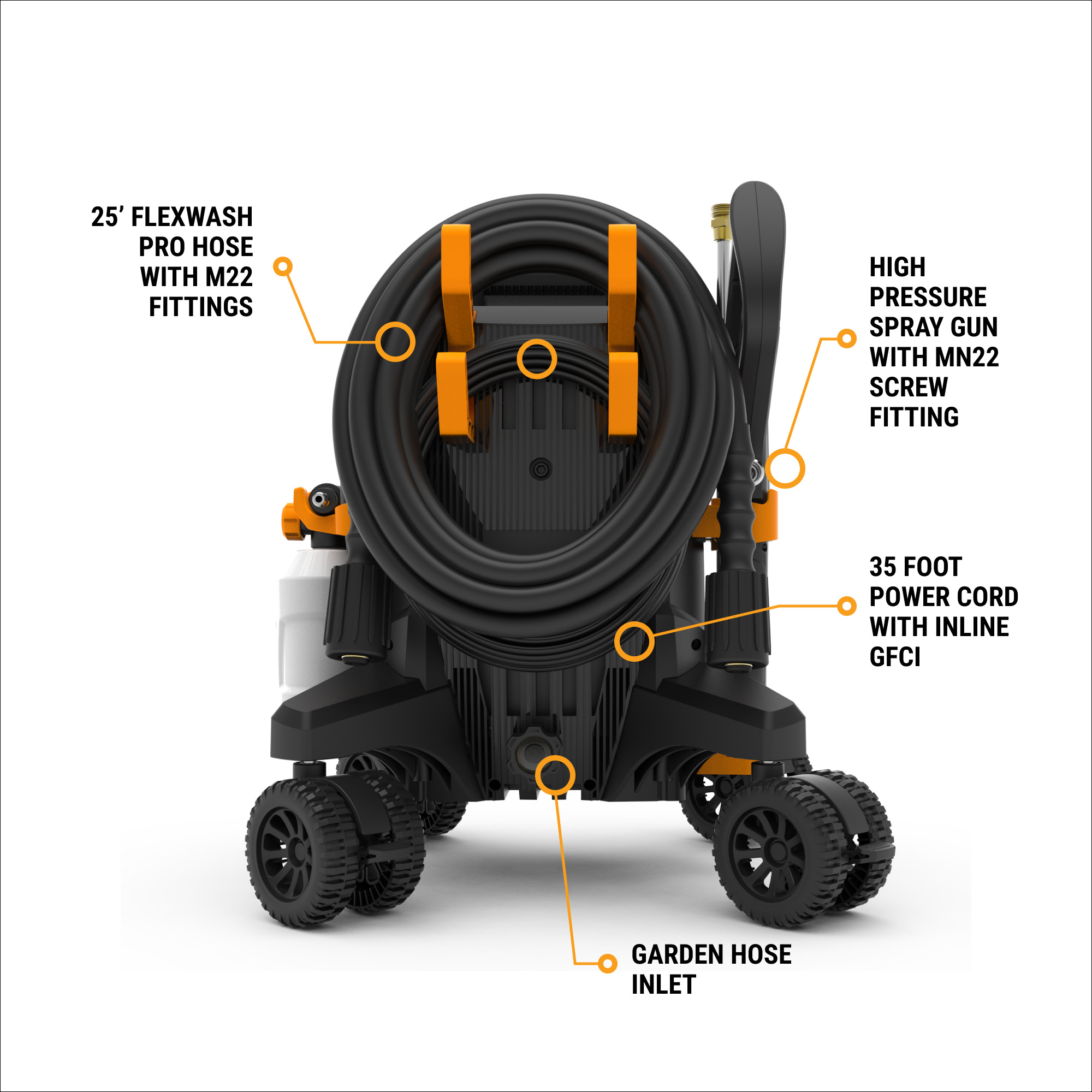 Powerplay, SPYDER PRO 2700PSI Electric Pressure Washer, Pressure 2700