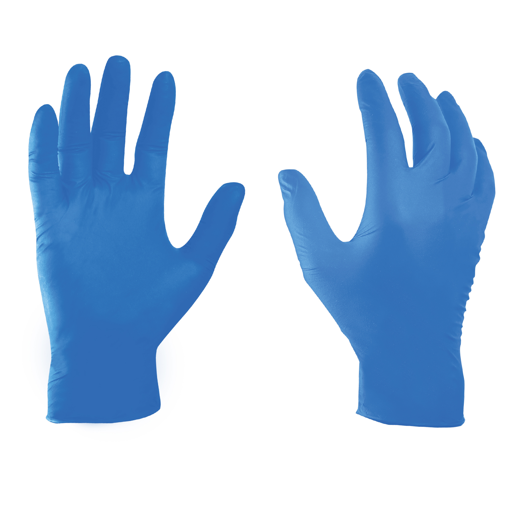 General Electric 4mil Nitrile Blue Gloves, Latex Free, Textured, S