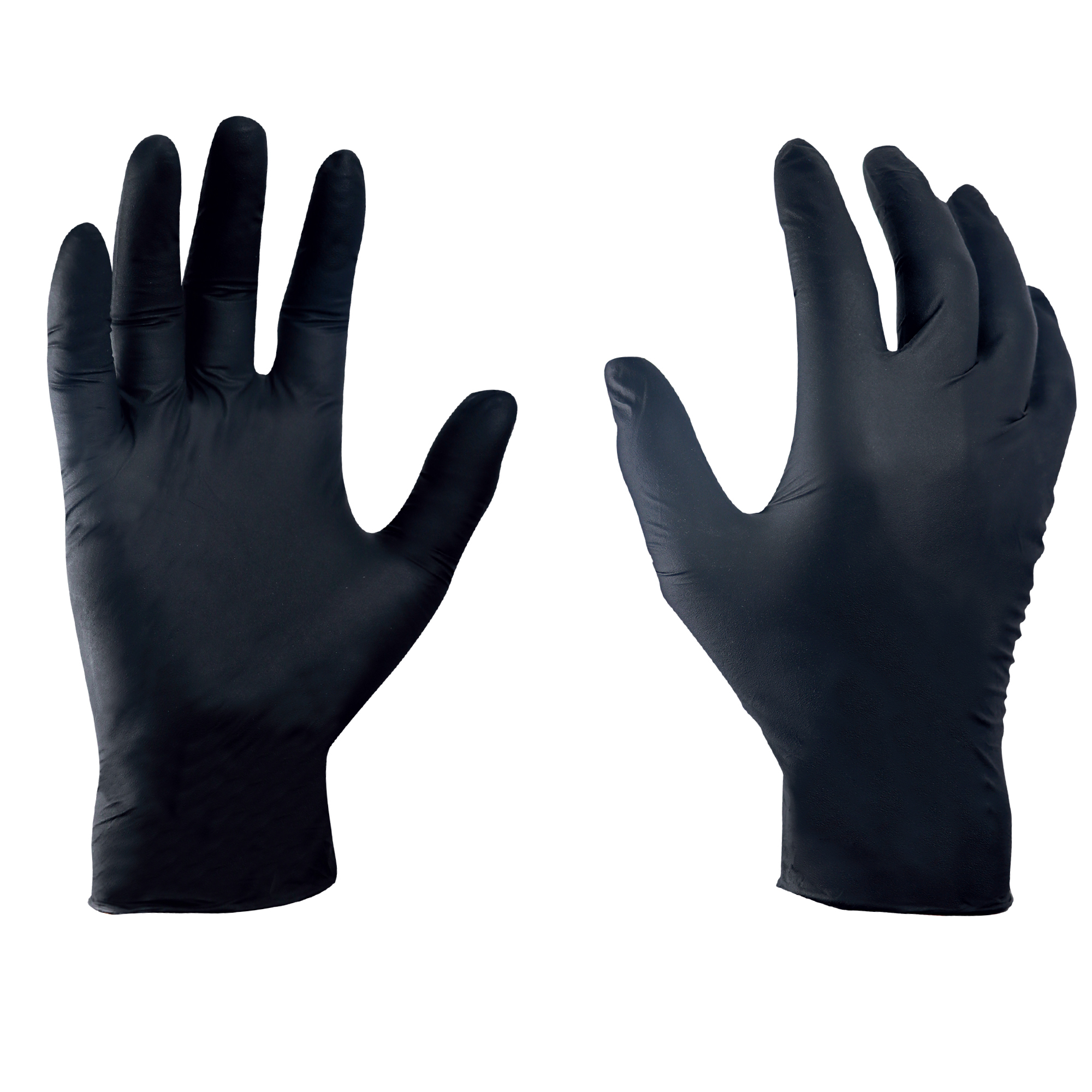 General Electric 4mil Nitrile Black Gloves, Latex Free, Textured XL