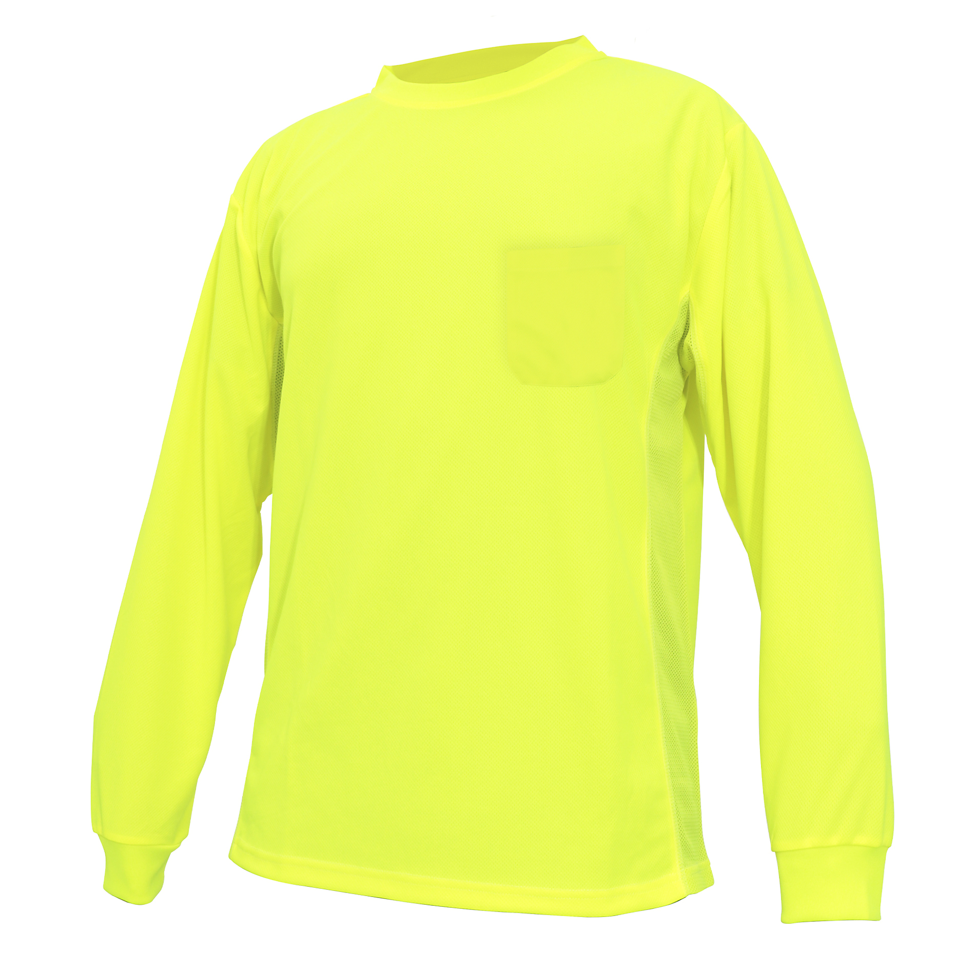 General Electric HV Safety TShirt, Long Sleeve Breathable Mersh M