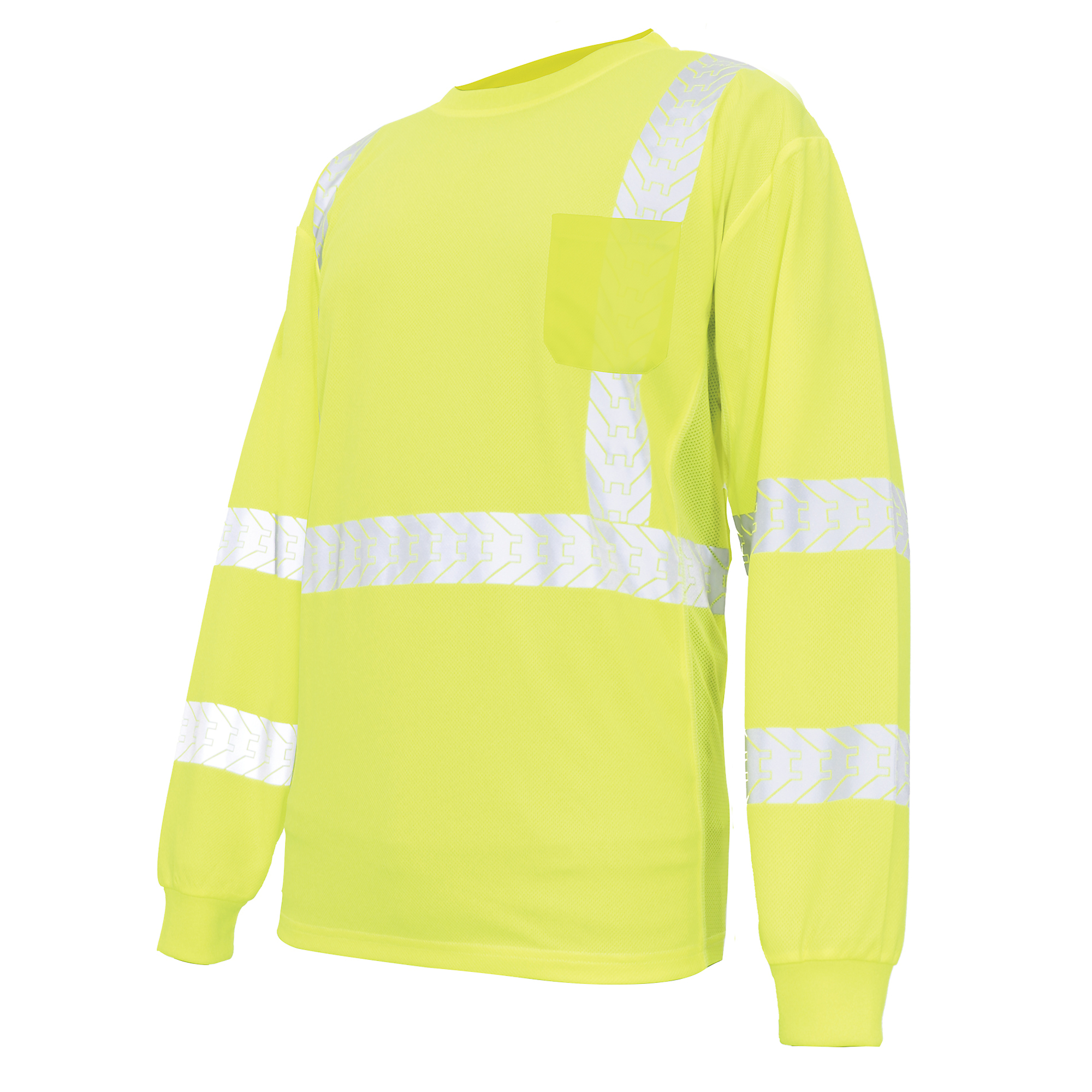 General Electric HV Safety T-Shirt, Long Sleeve Reflective Tape XL