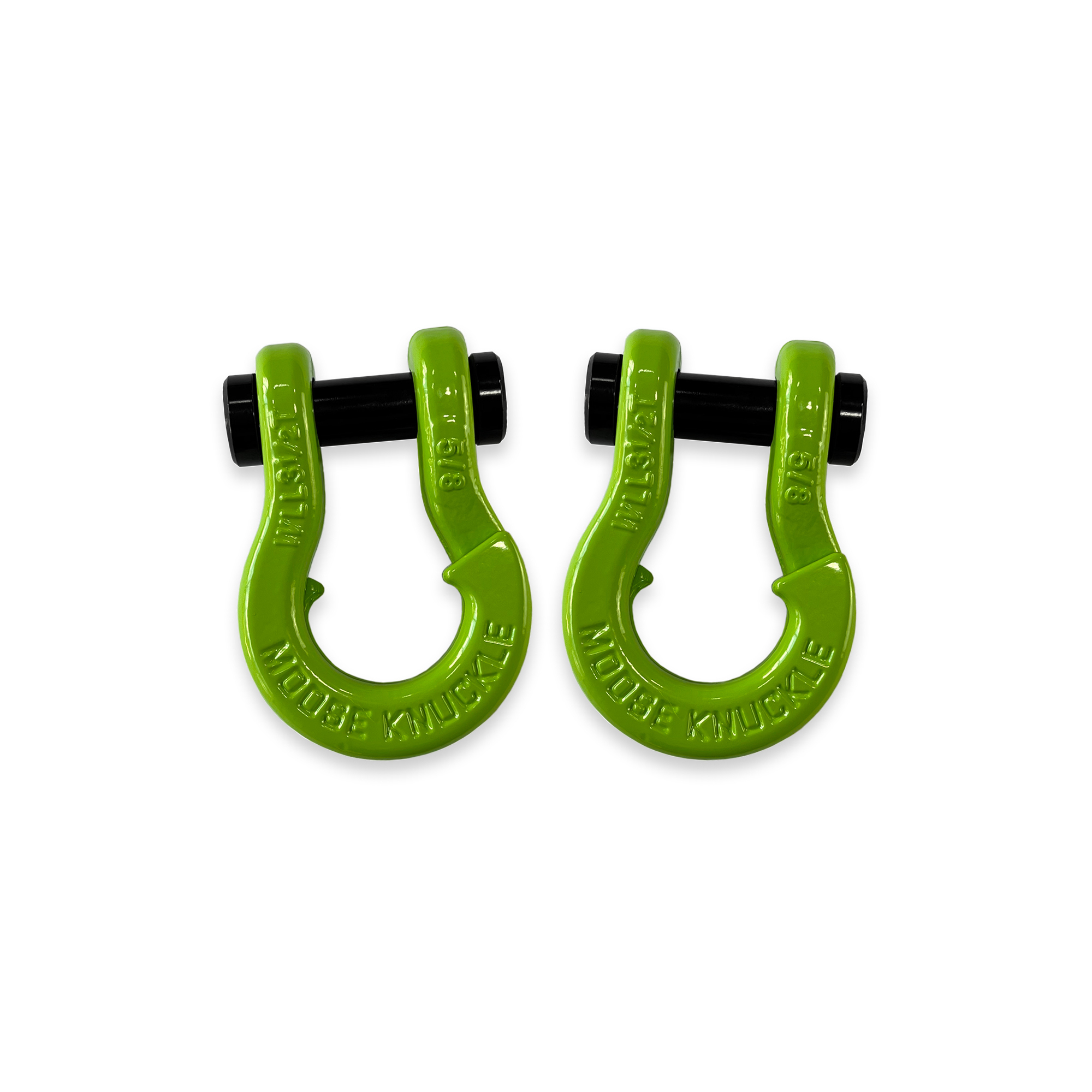 Moose Knuckle Offroad, 5/8 Split Shackle Sublime Green / Sublime Green, Working Load Limit 7000 lb, Model# FN000025-079