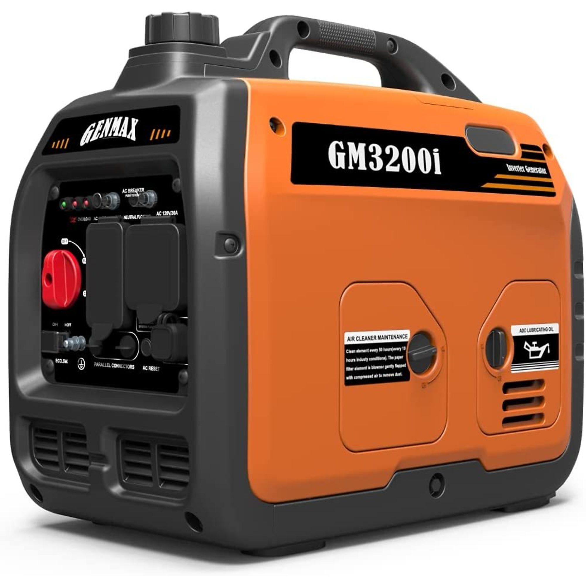 GENMAX, Portable Inverter Generator, 3200w, Surge Watts 3200 Voltage ...