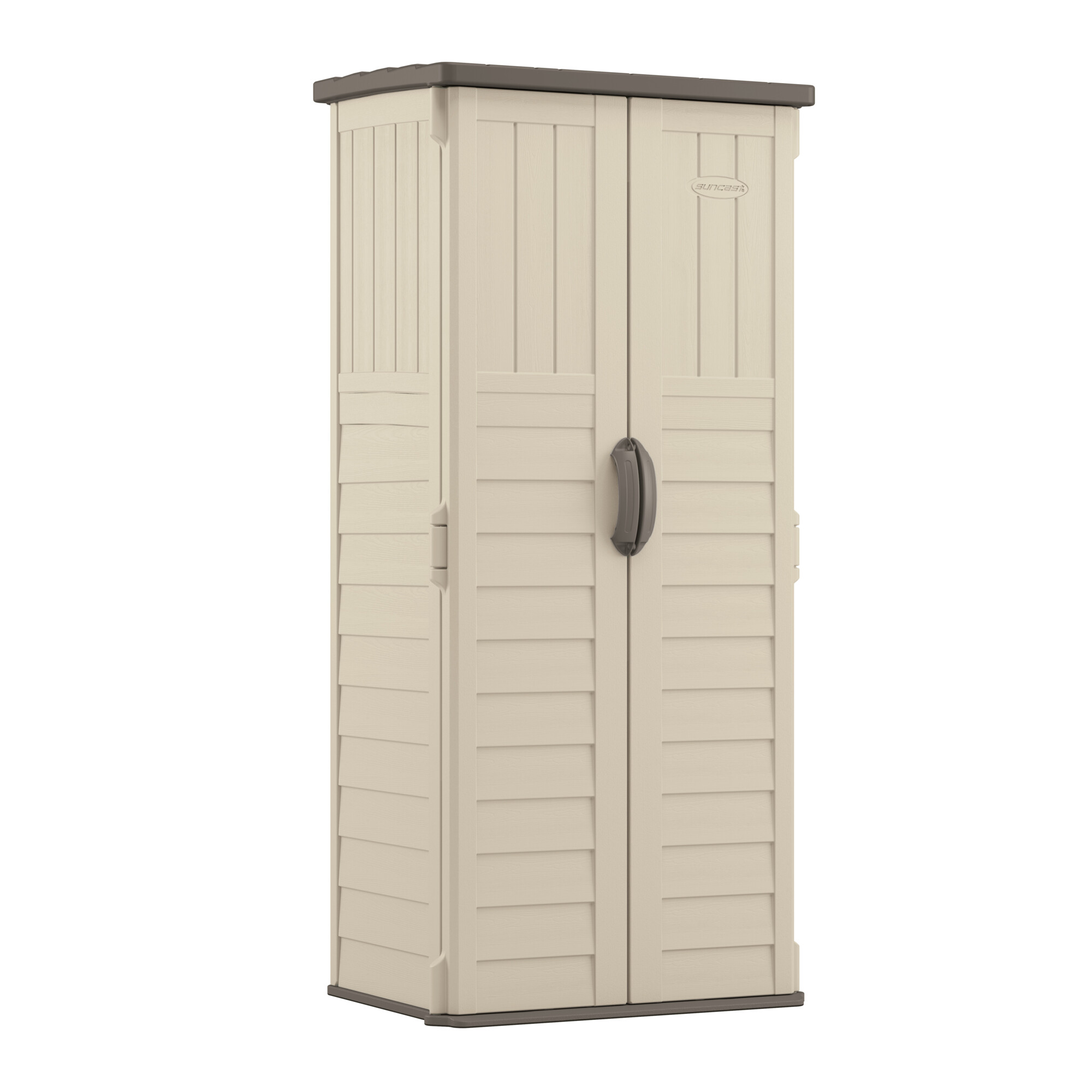 Suncast 6ft. Vertical Storage Shed, Blow Molded Resin, UV Protected, Lockable, Model# BMS1250