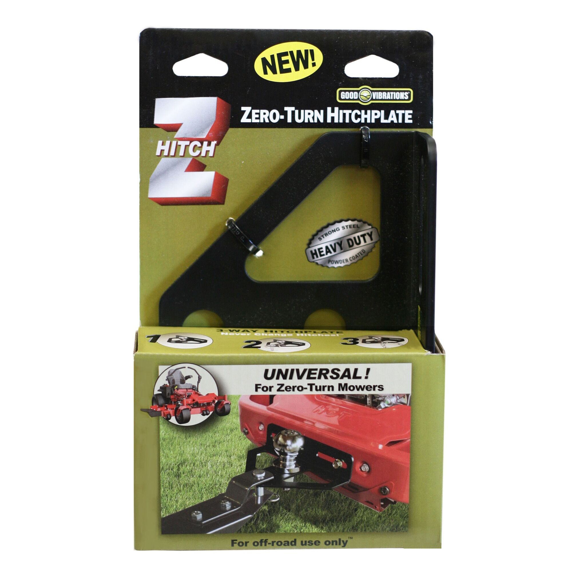 Good Vibrations, ZHITCH ZeroTurn Hitch Plate, Model GV176 Northern