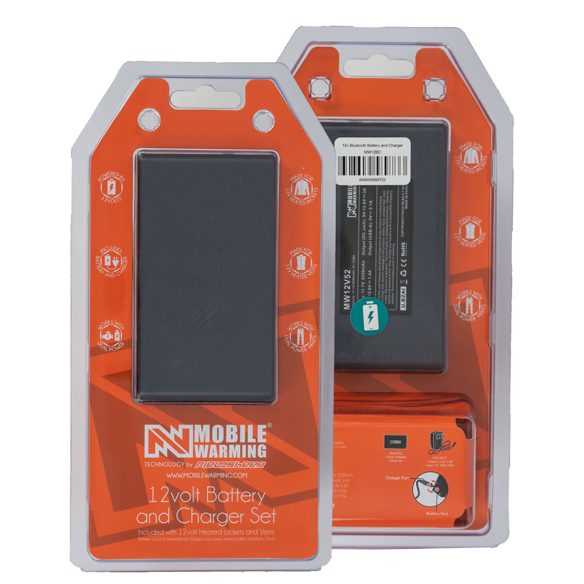 Fieldsheer, 12v Powersheer XXL Battery and Charger, Volts 12 Model# MW12BC