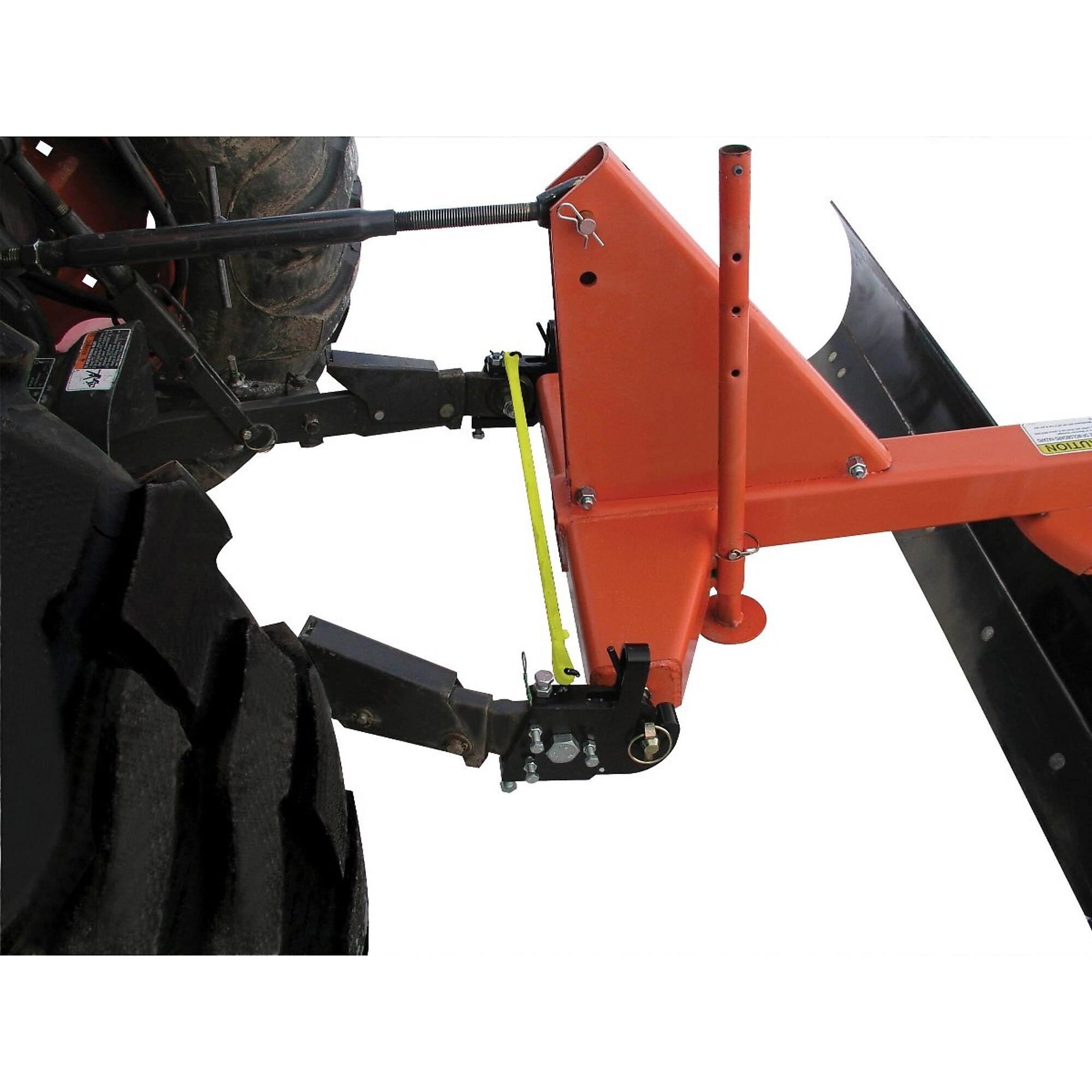 FTF-01FBMA Steel Ball Mount Hitch Adapter Accessory With Chain And Strap Loops For Forklift, Skid Loader, And Tractor Forks
