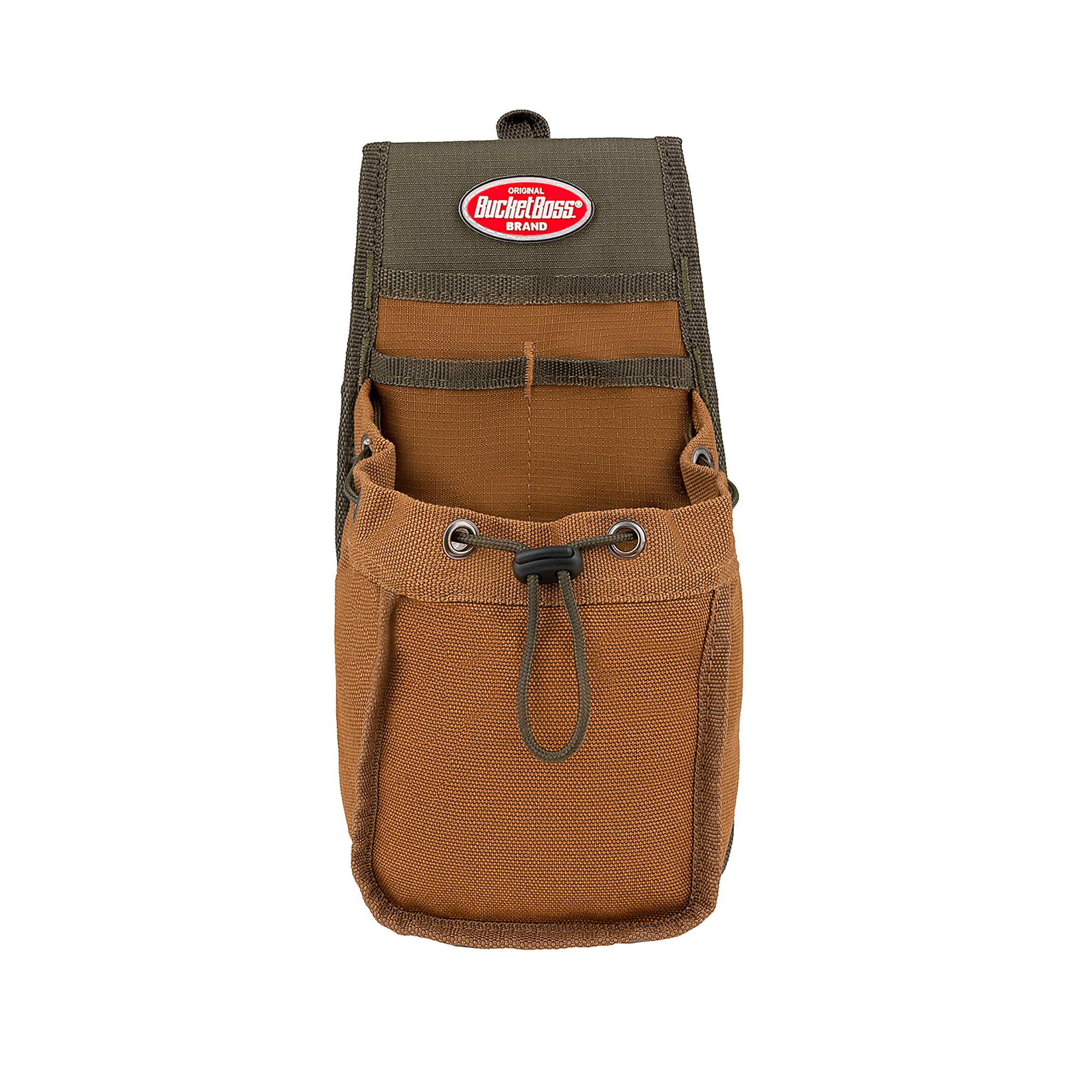 Bucket Boss, 4 Pocket Pouch, Color Brown, Pockets (qty.) 3 Material Canvas, Model# 54130