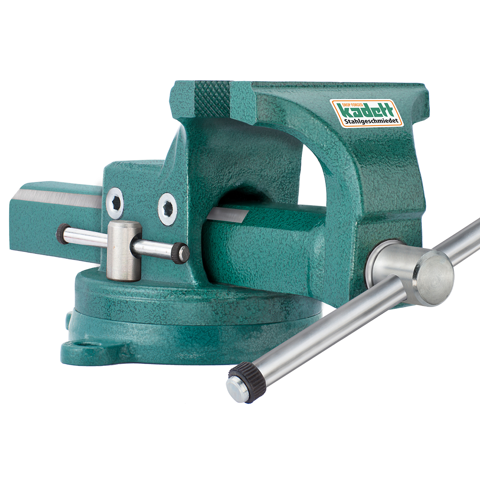 KANCA, KADETT BENCH VISE WITH SWIVEL BASE 150 MM - 6in., Jaw Width 6 in, Jaw Capacity 7 in, Model# Kadett Bench Vise