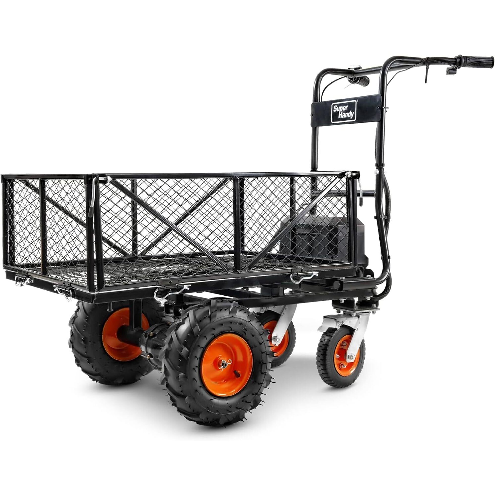 SuperHandy, Utility Service Electric Wheelbarrow Power Cart, Load Capacity 660 lb, Model# TRI-GUO095