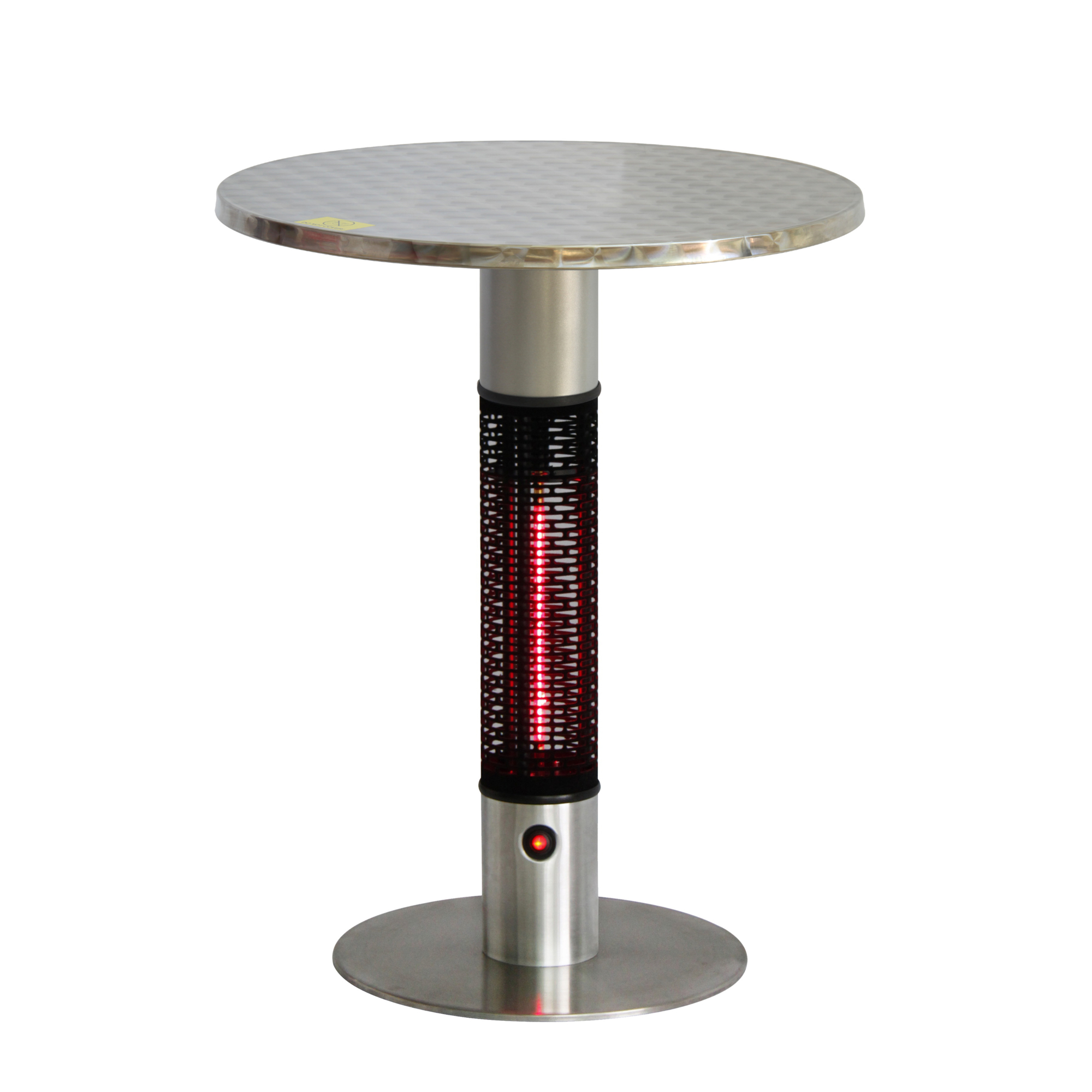 ENERG, Bistro table w patio heat and round stainless top, Model# HEA-115J88