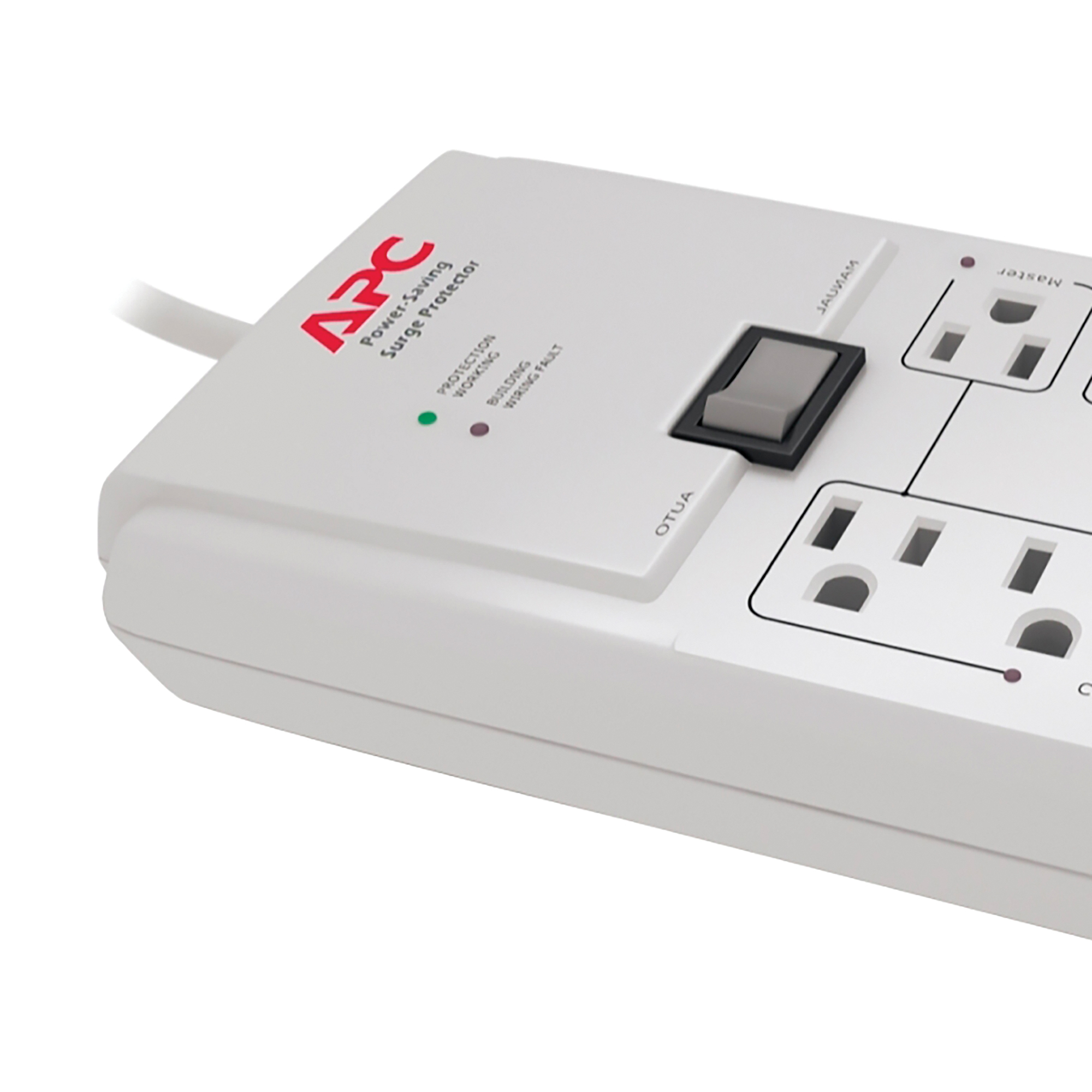 APC, EnergySaving 8Outlet Surge Protector, Cord Length 6 ft, Cable