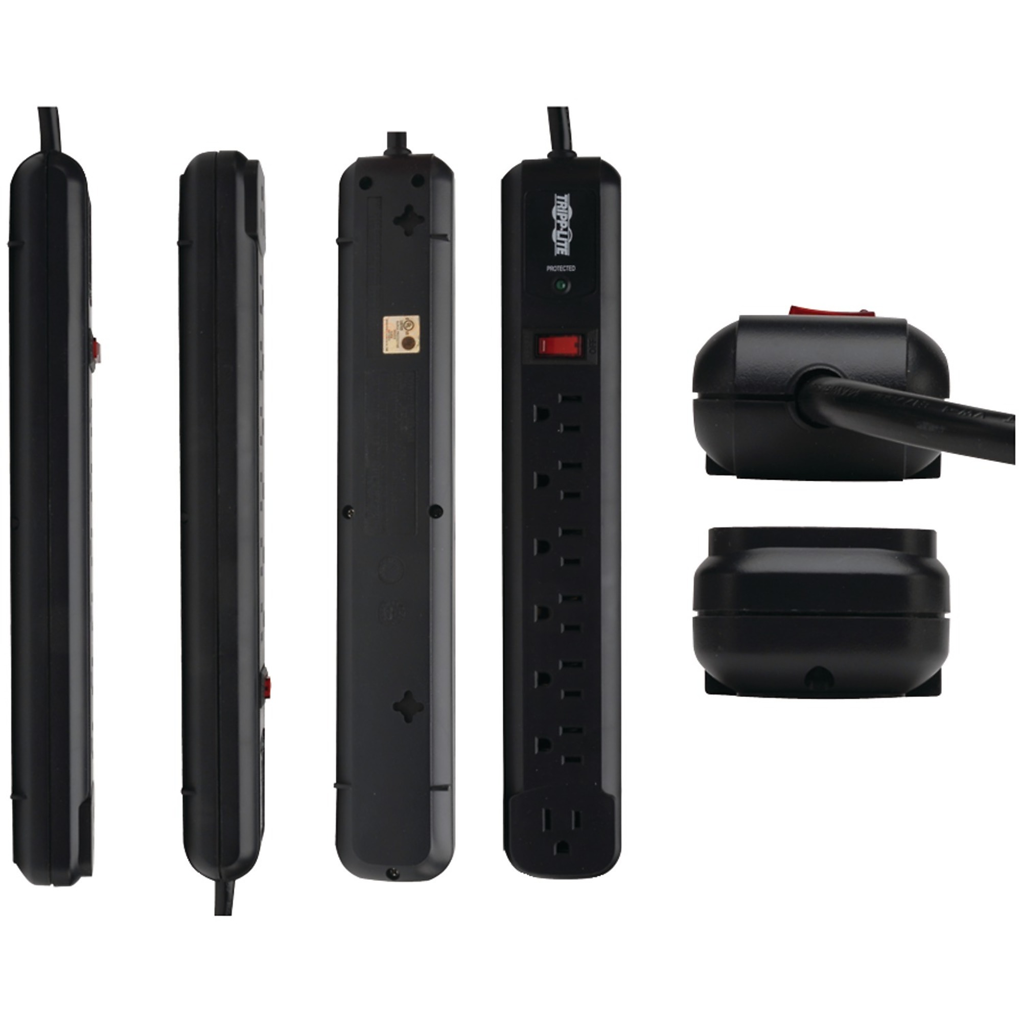 Tripp Lite Protect It!®, 7Outlet Surge Protector, Cord Length 4 ft