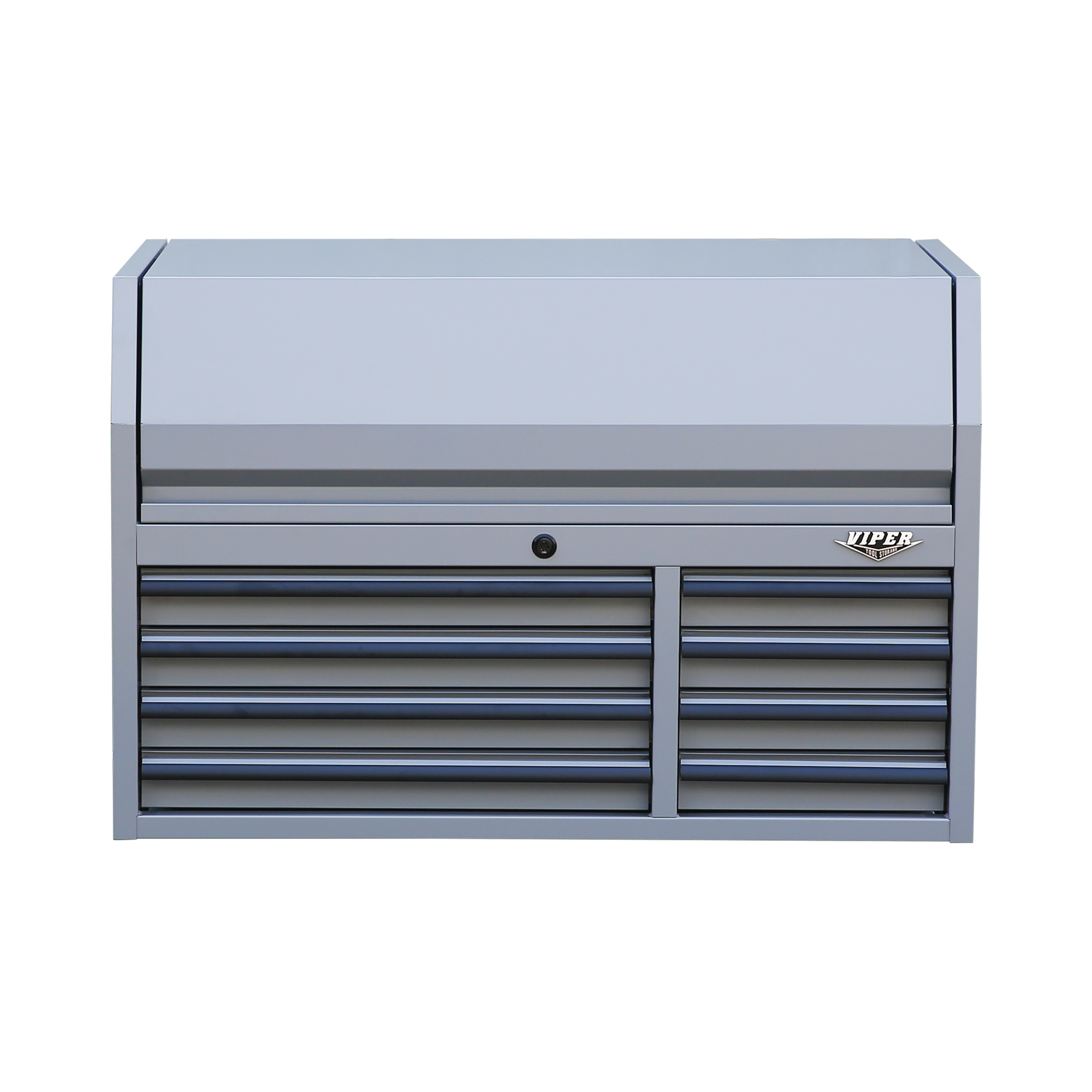 Viper Tool Storage 8-Drawer Top Chest - 41in. x 24in. x 26.6in., 19-Ga. Steel, Powder-Coated, Gray, Model# V4108GRAYC