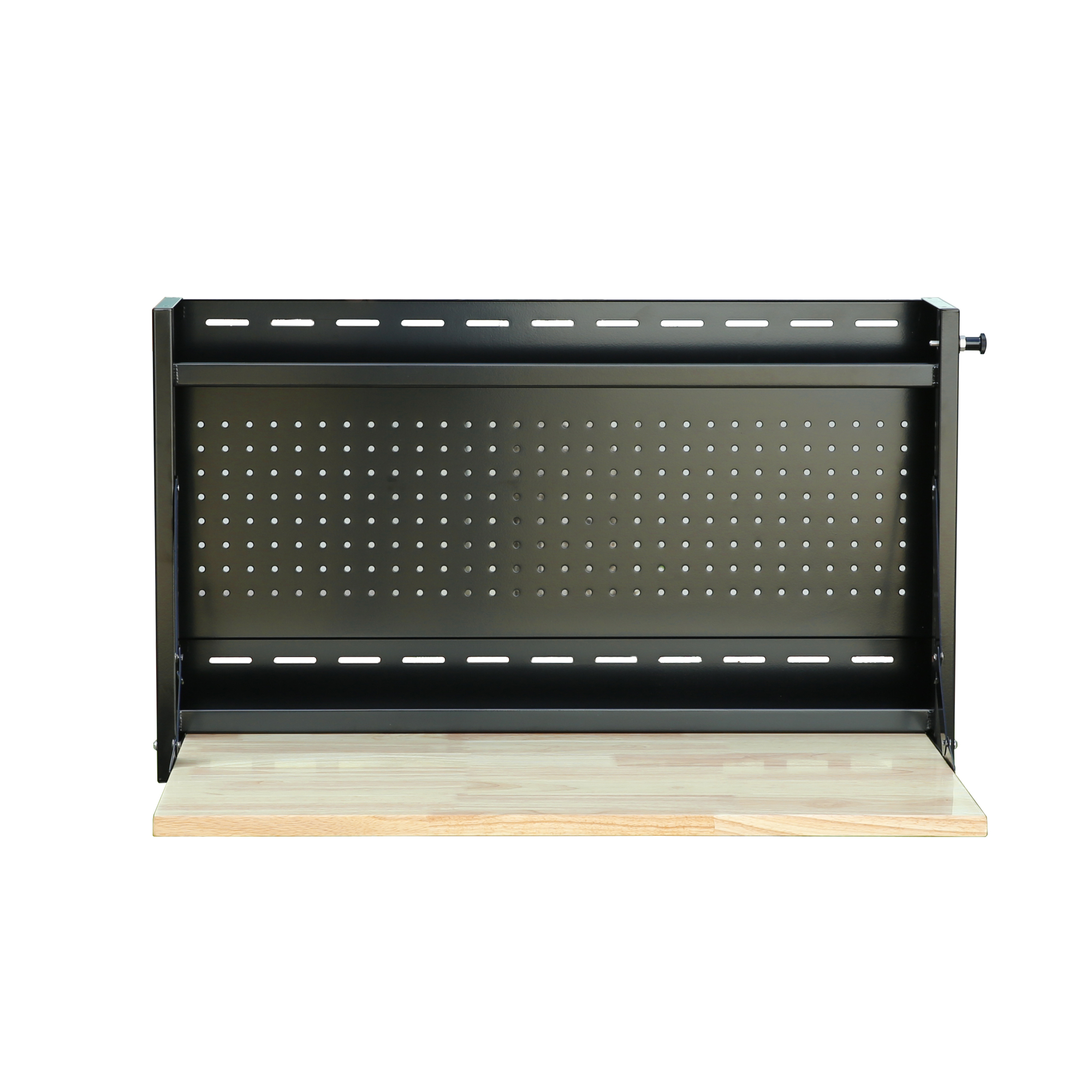 Viper Tool Storage Folding Worktable - 32in. x 23.3in. x 19in., Butcher Block Worktop, 200-Lb. Capacity, Black, Model# V32FWTBBBL