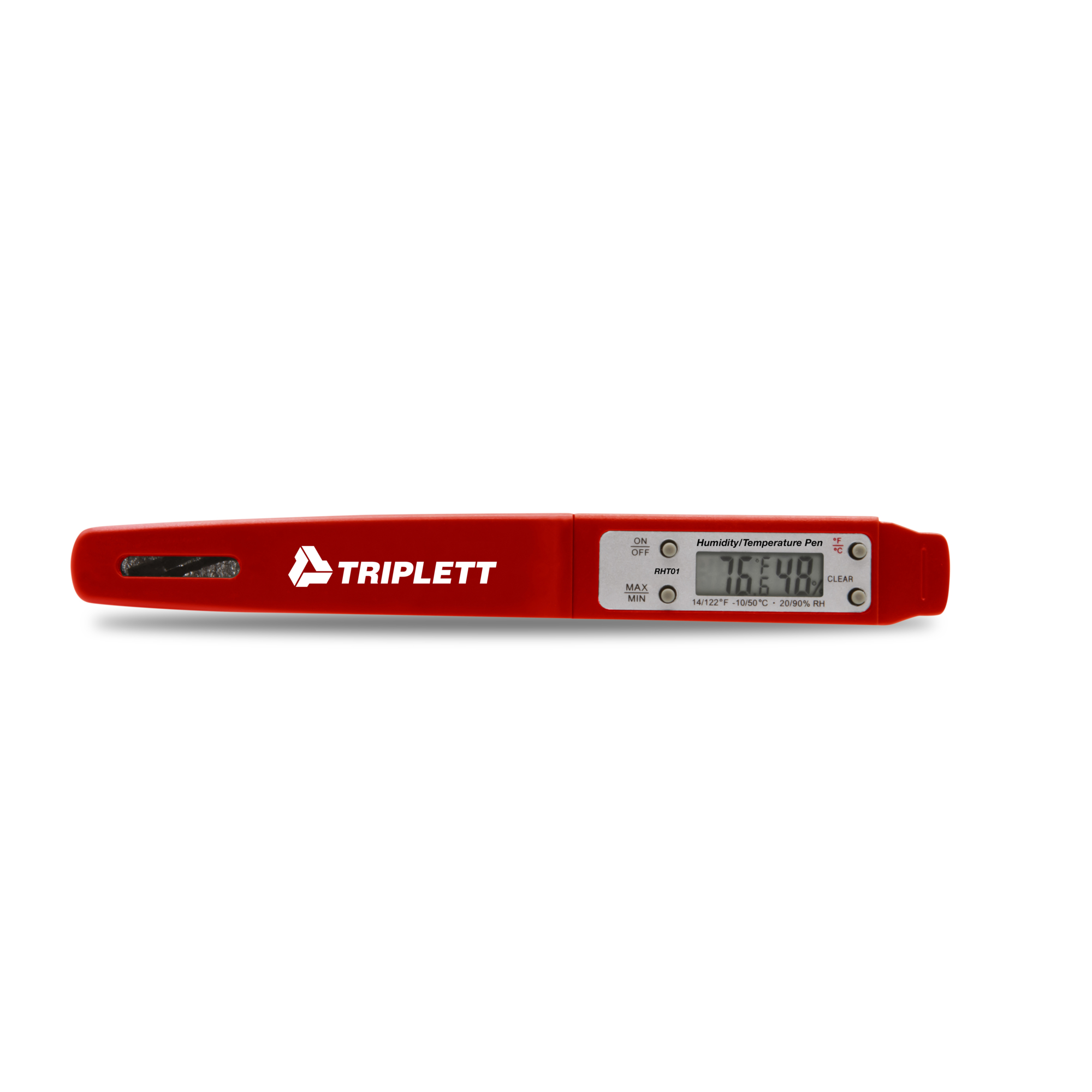 Triplett Temperature/Humidity Pen — Dual LCD Display, Â°F/Â°C Switchable, Model# RHT01