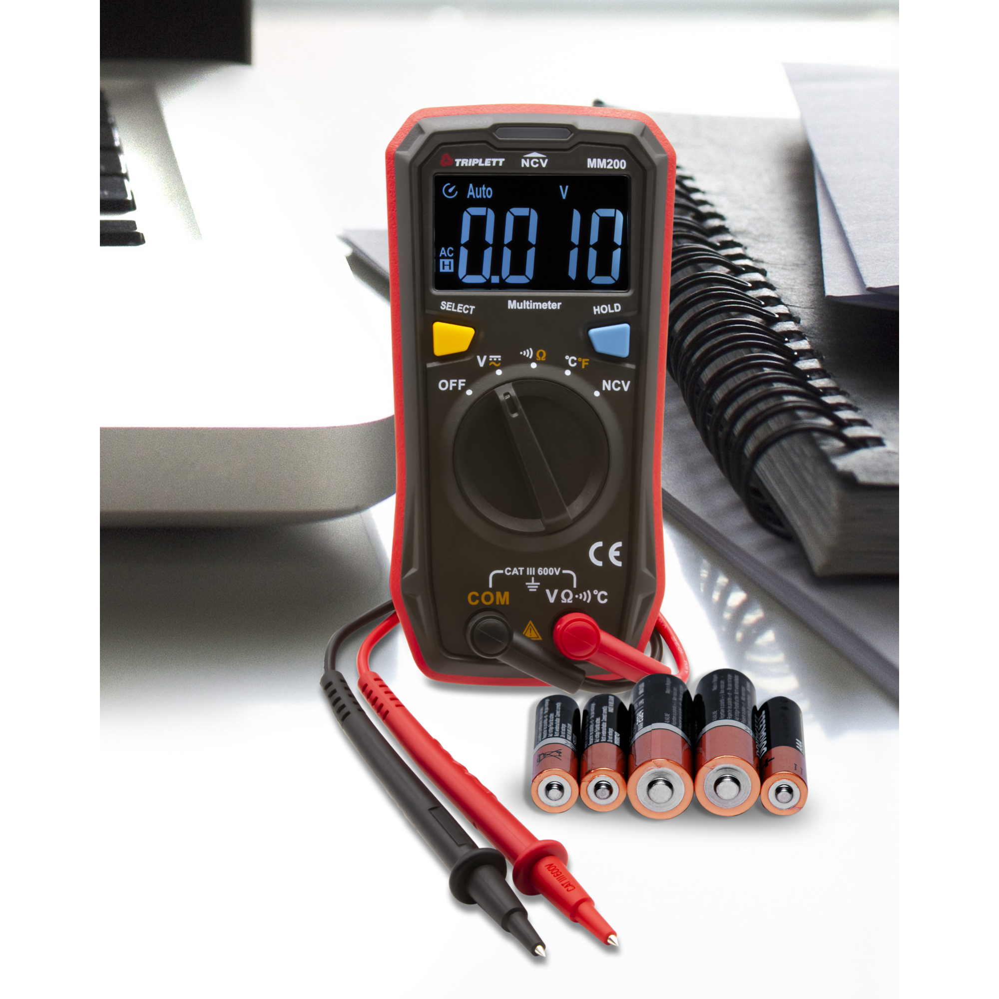 Triplett, Compact Multimeter with EBTN display, Model# MM200 | Northern ...