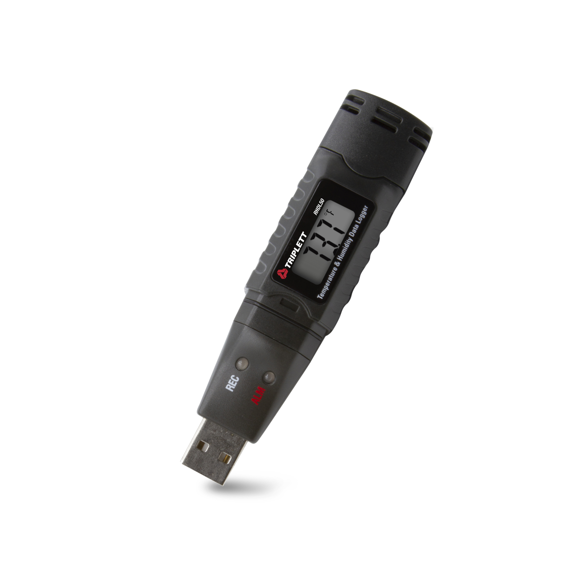 Triplett Temperature and Humidity Datalogger — LCD Display, USB Interface, 16,000 Readings, Model# RHDL50