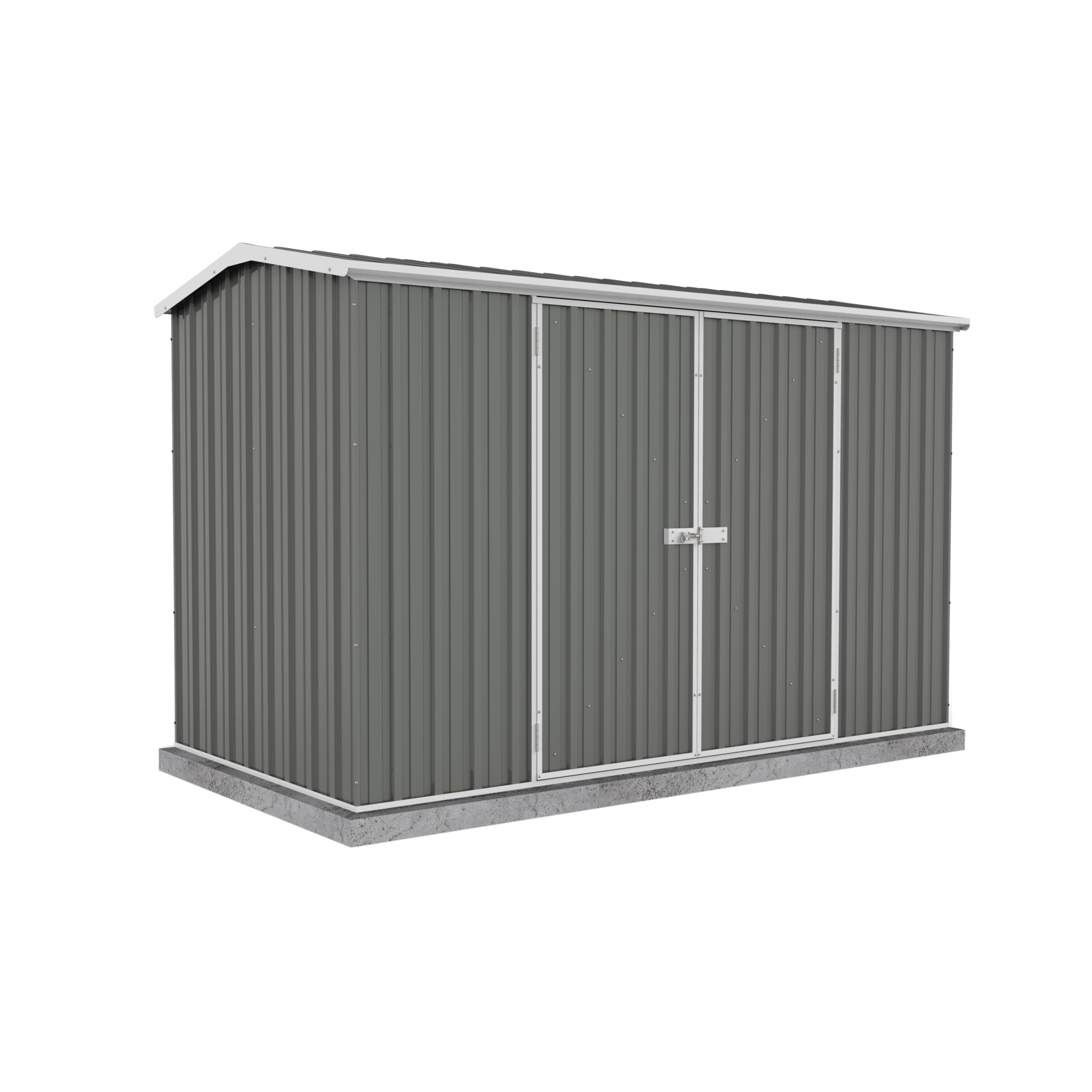 ABSCO, Premier 10ft. x 5ft. Metal Storage Shed, Length 118 ft, Width 59.5 ft, Model# WG30152GK-PTX