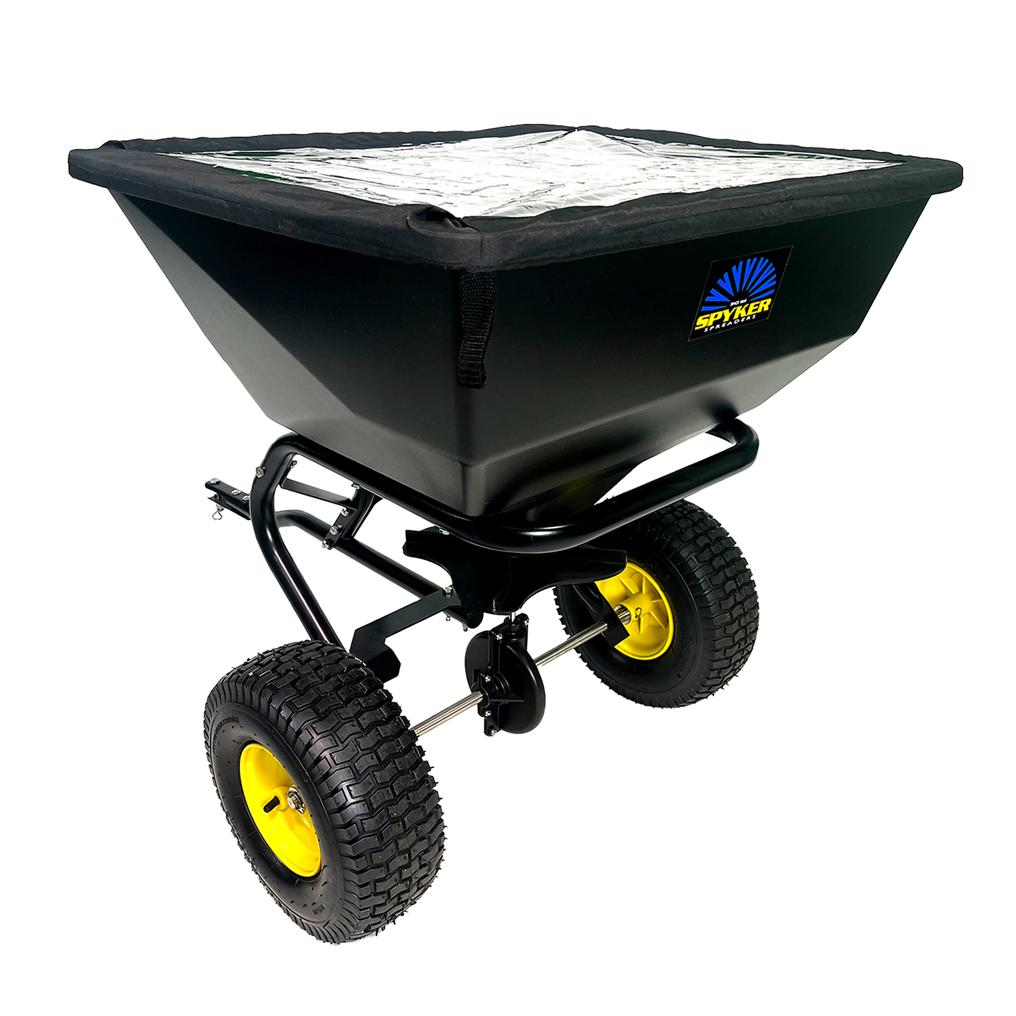 Spyker, PRO-SERIES 200 LB Tow Behind Broadcast Spreader, Capacity 200 lb, Spreader Type Broadcast, Model# SPY200T-1P