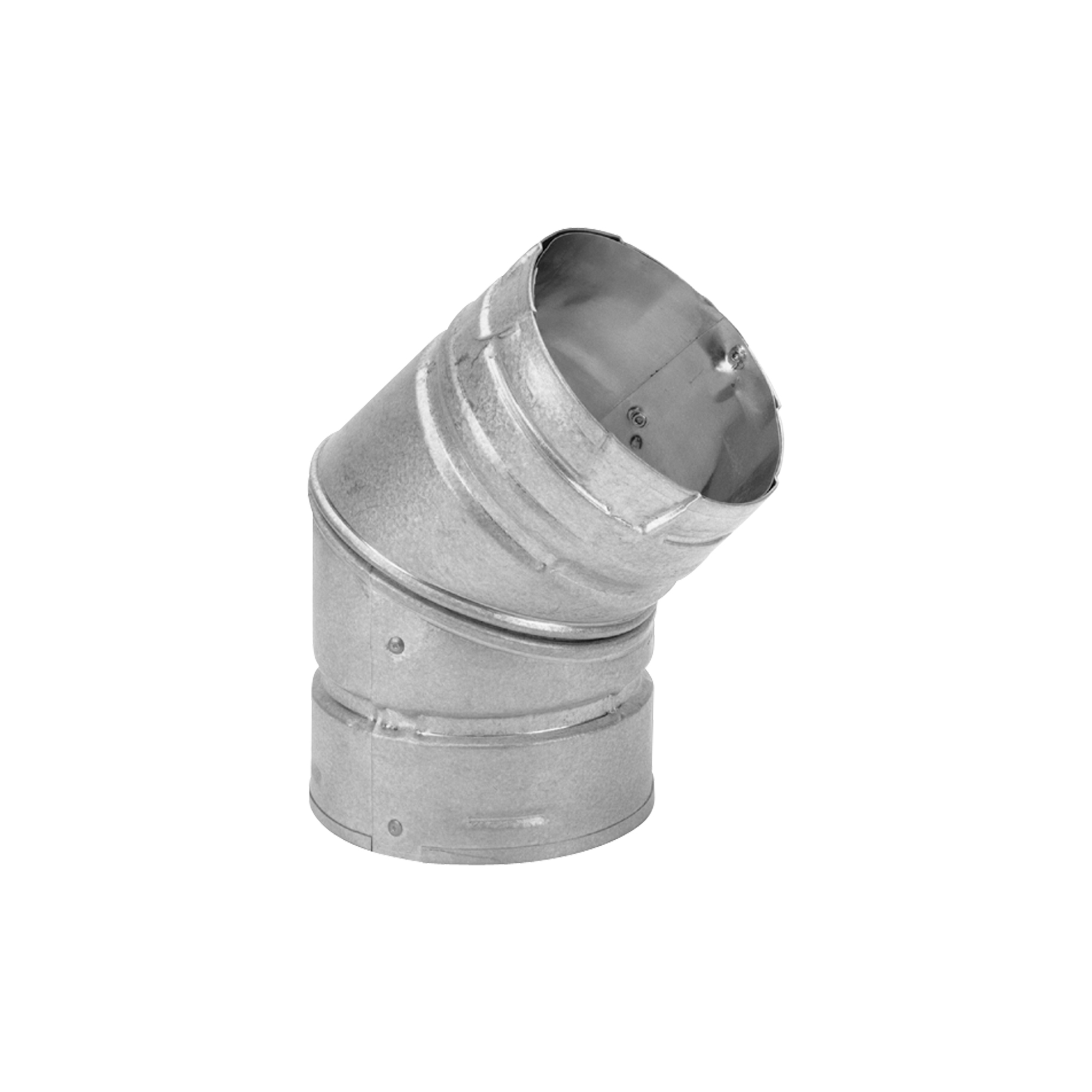 DuraVent, Single Pack 4in. Diameter PelletVent 45 Degree Elbow, Included (qty.) 1 Material Galvanized Steel, Model# 4PVL-E45S