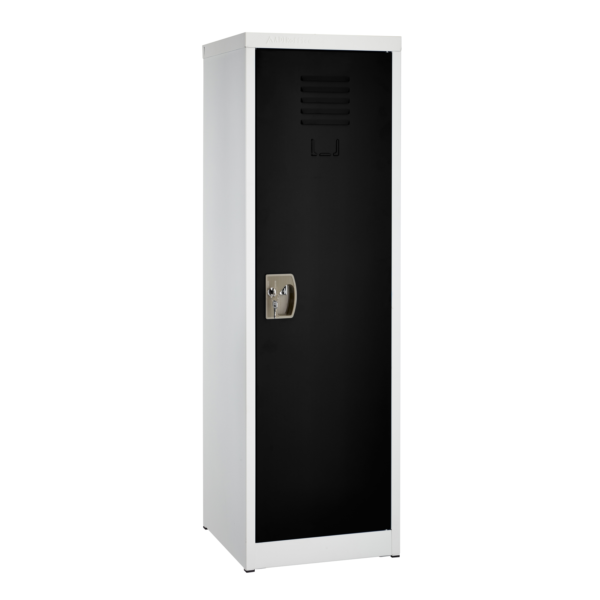 Alpine, 48ft.' Steel Single Tier Locker for Kids - Black, Height 48 in, Width 15 in, Color Black, Model# ADI629-01-BLK