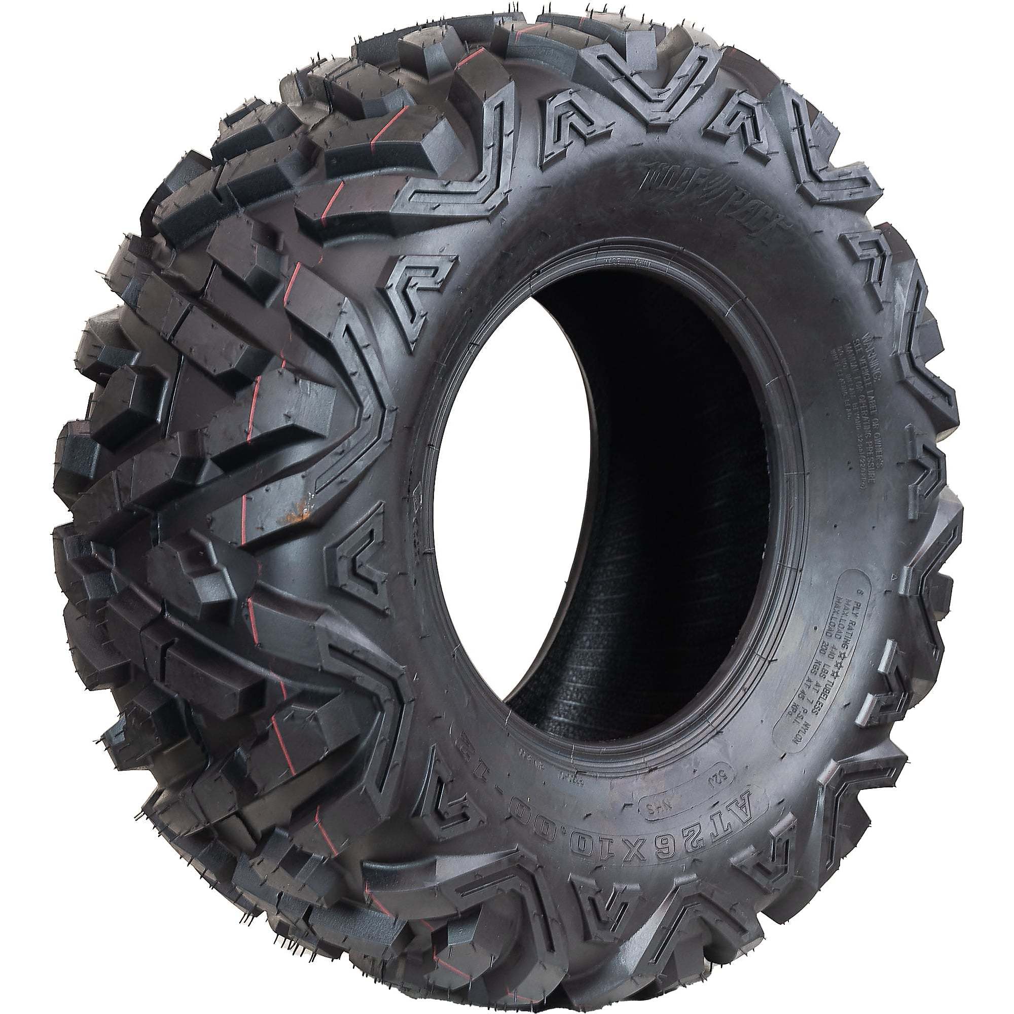 WOLFPACK, ATV/UTV Tire, P350 Tire Size 26X10.00-12 Load Range Rating C, Model# WP1004