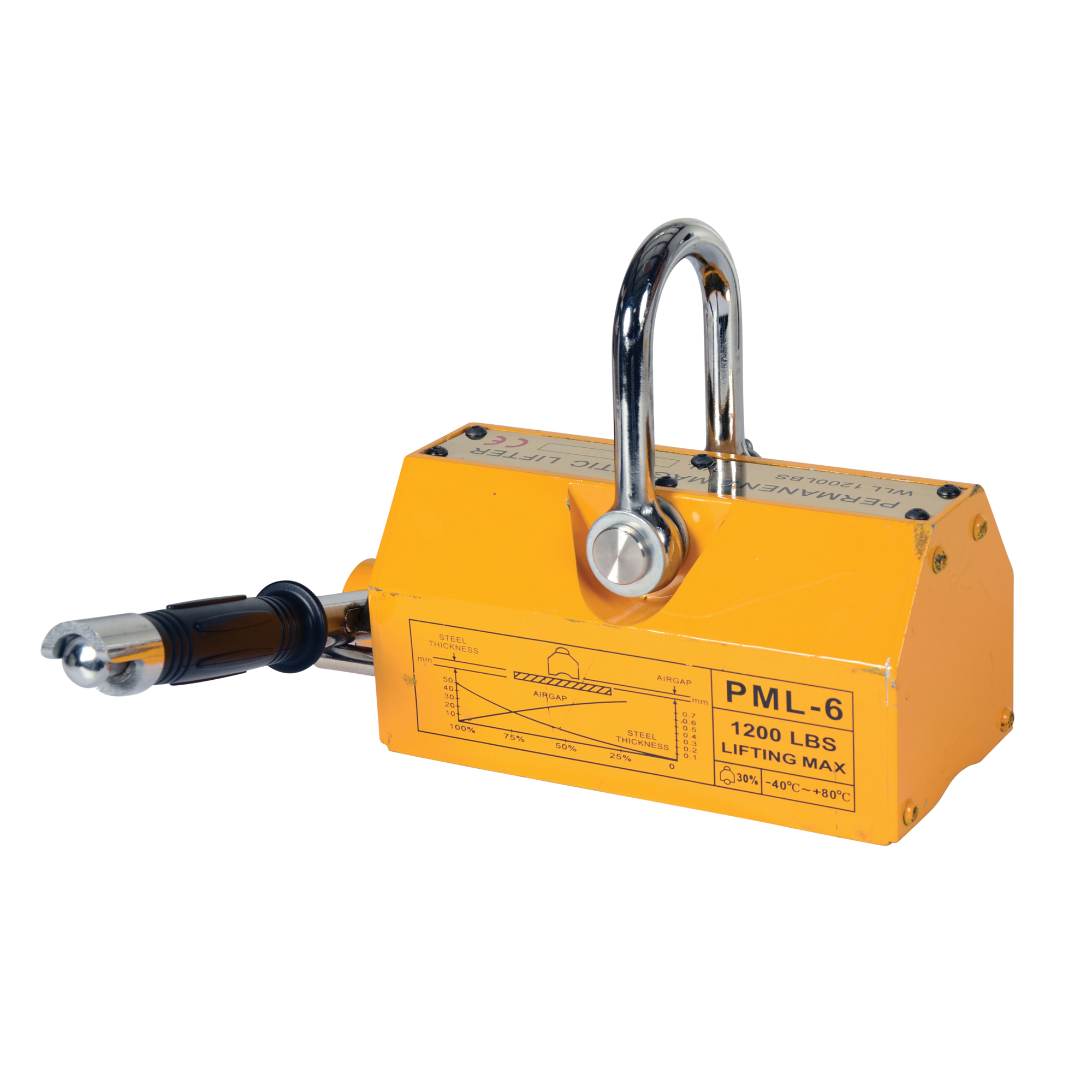 Vestil Magnetic Lifter - 1200-Lb. Capacity, 8.5ft. Working Height, Model# ML-12