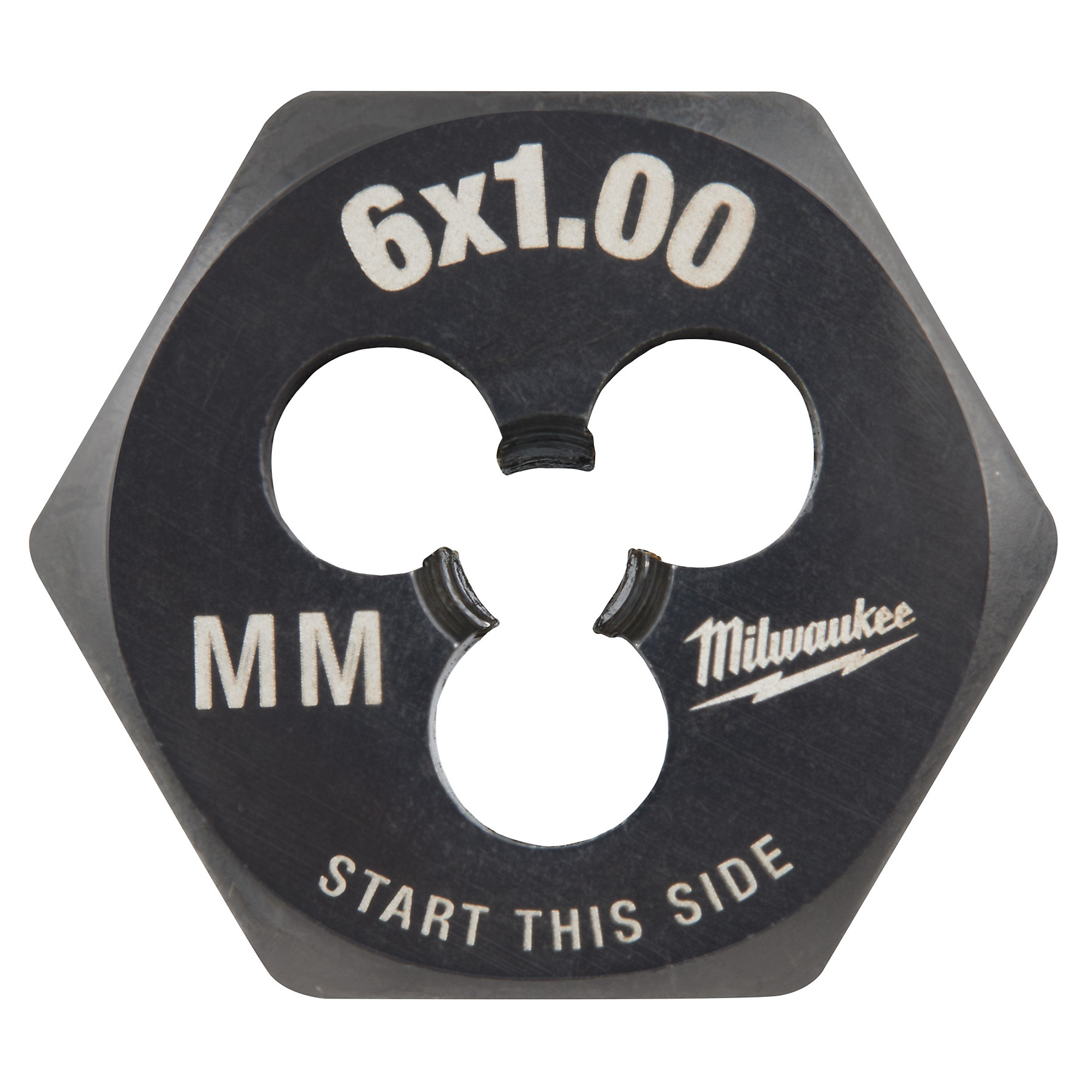 Milwaukee M6-1.00 mm 1-Inch Hex Threading Die, Model# 49-57-5336